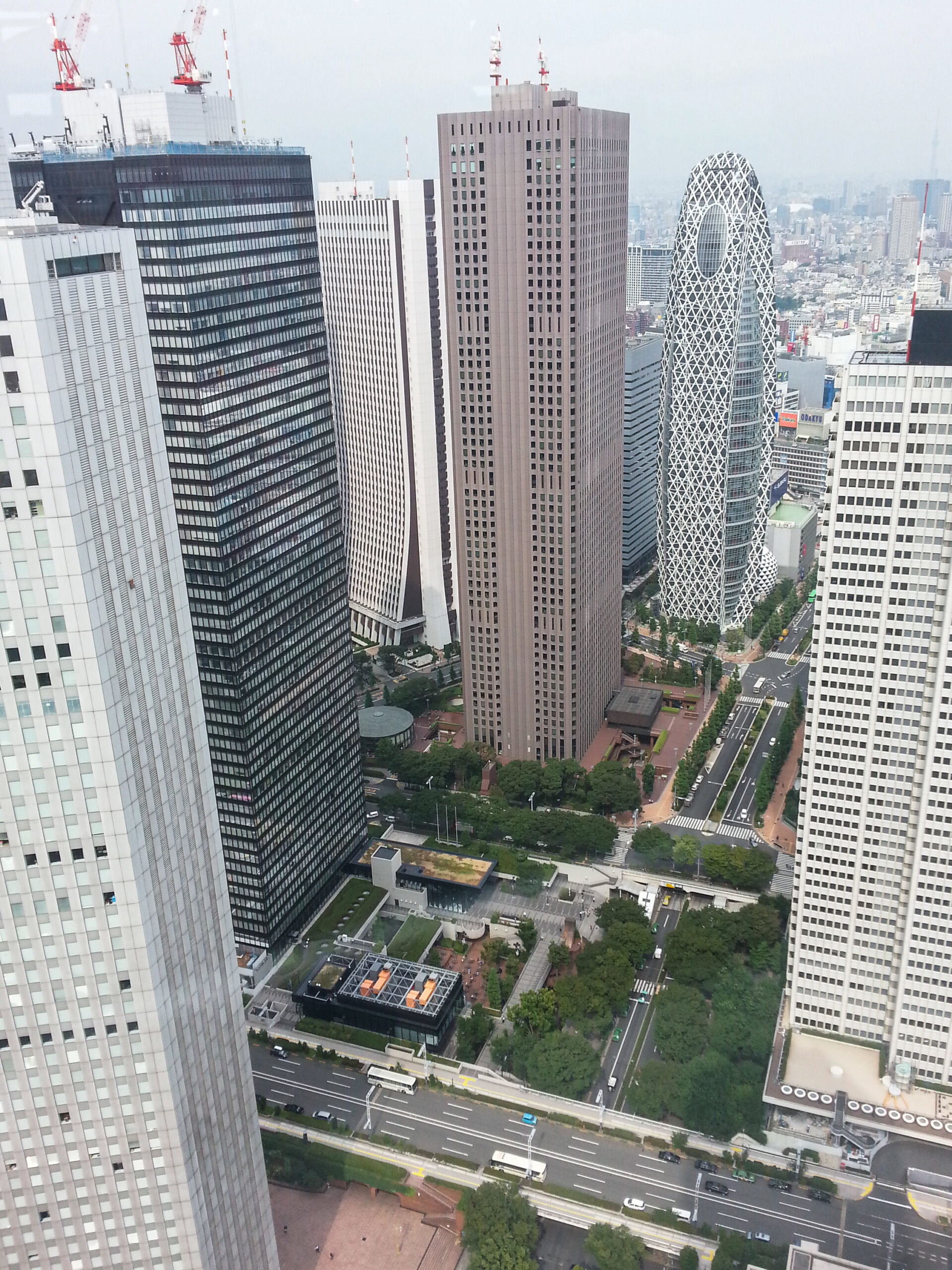 Tokyo - high up view from the Metropolitan Government Building