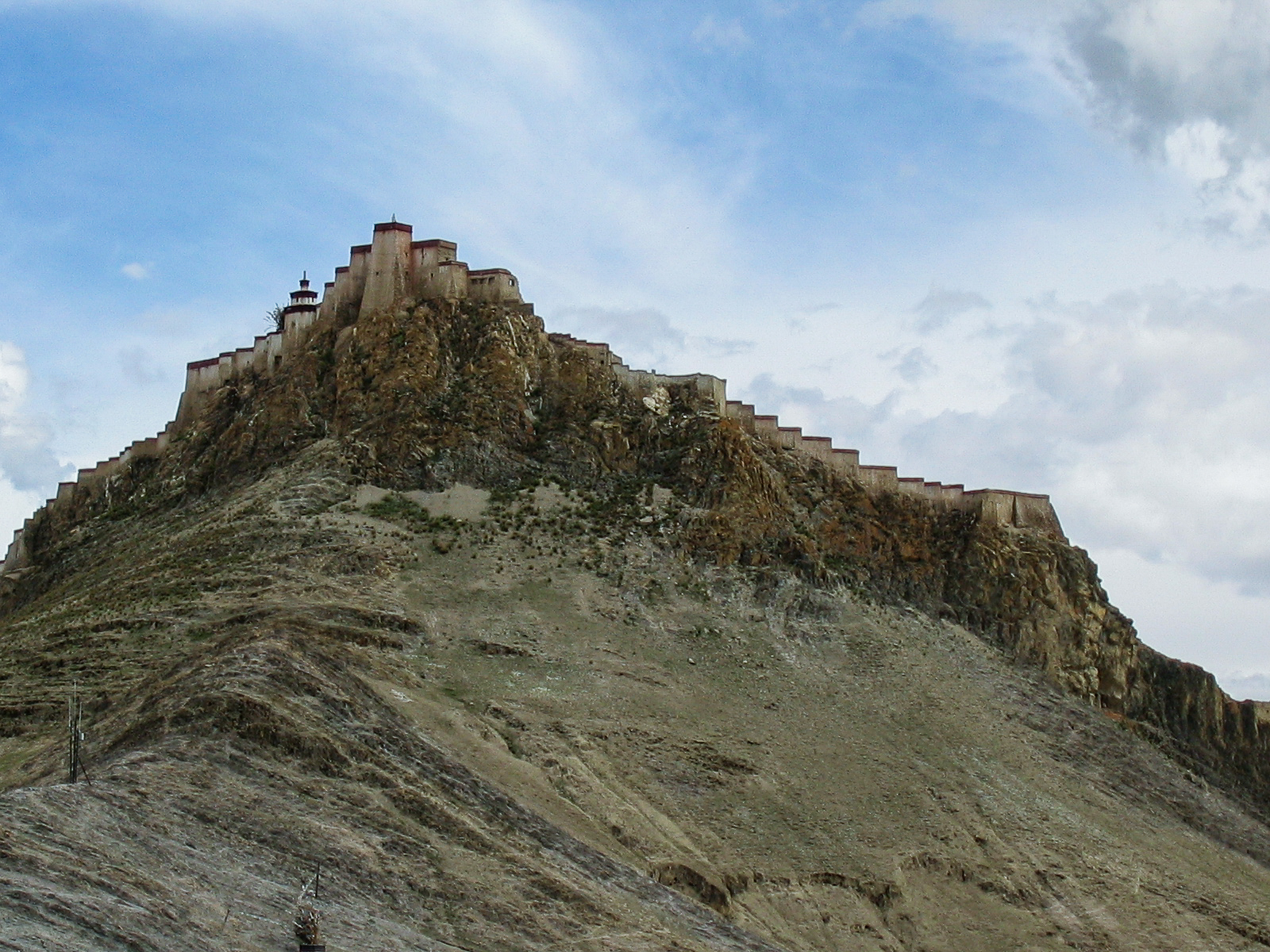 Gyantse Dzong (fortress). Tibet.