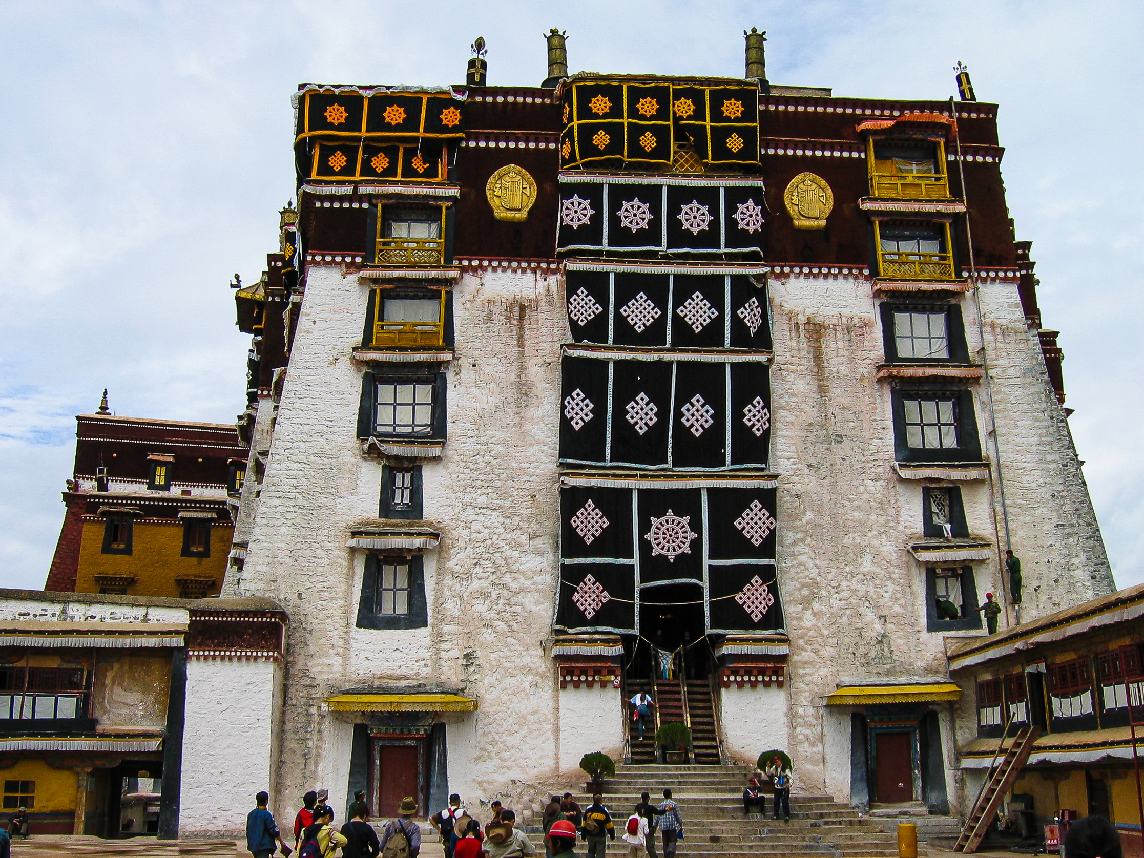 The White Palace of the Potala Palace. Lhasa. Tibet.