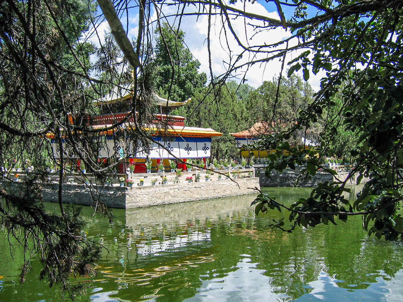 Temples within Norbulingka - The Summer Palace - Lhasa, Tibet.