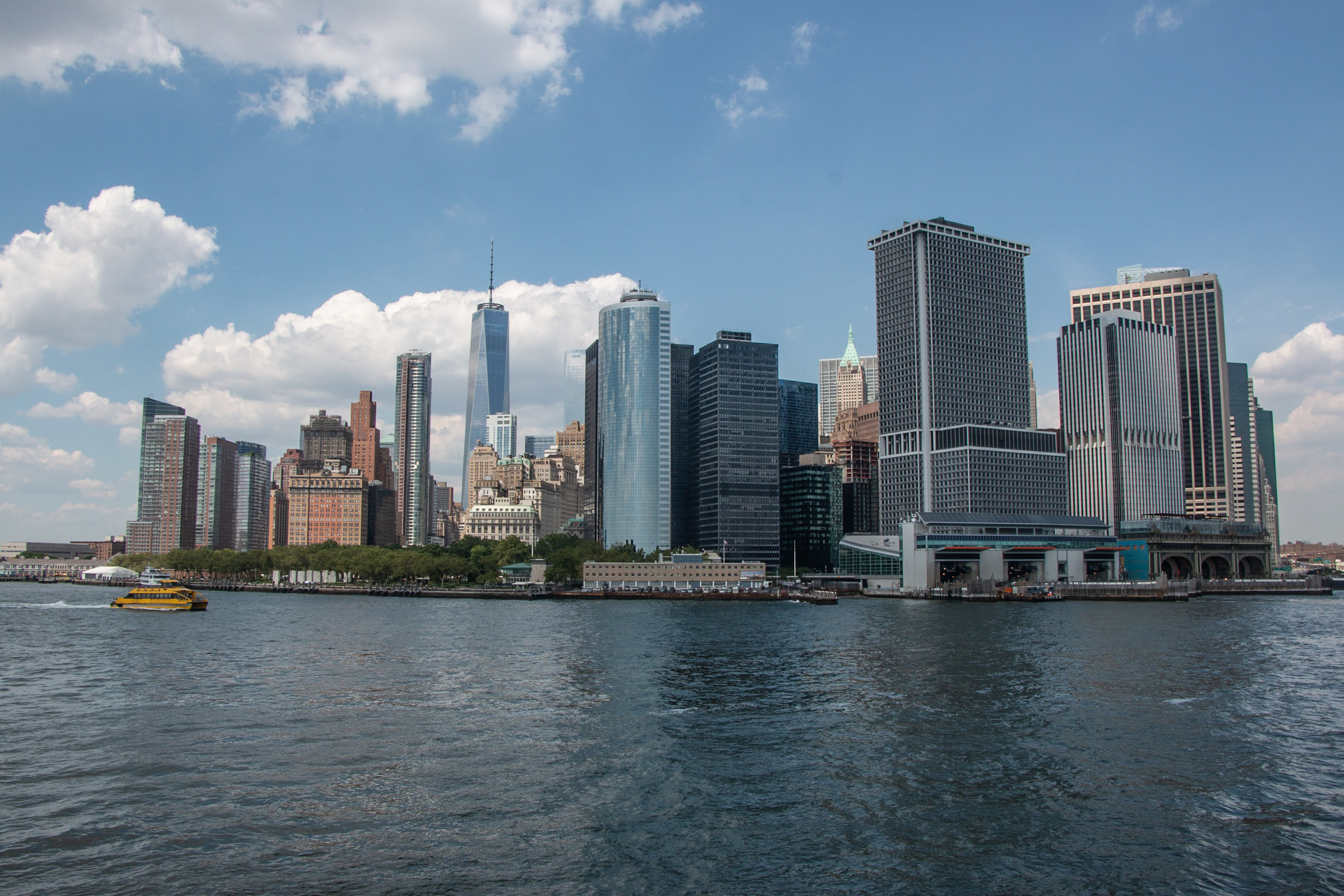 View towards Manhatten from the Staten Island ferry