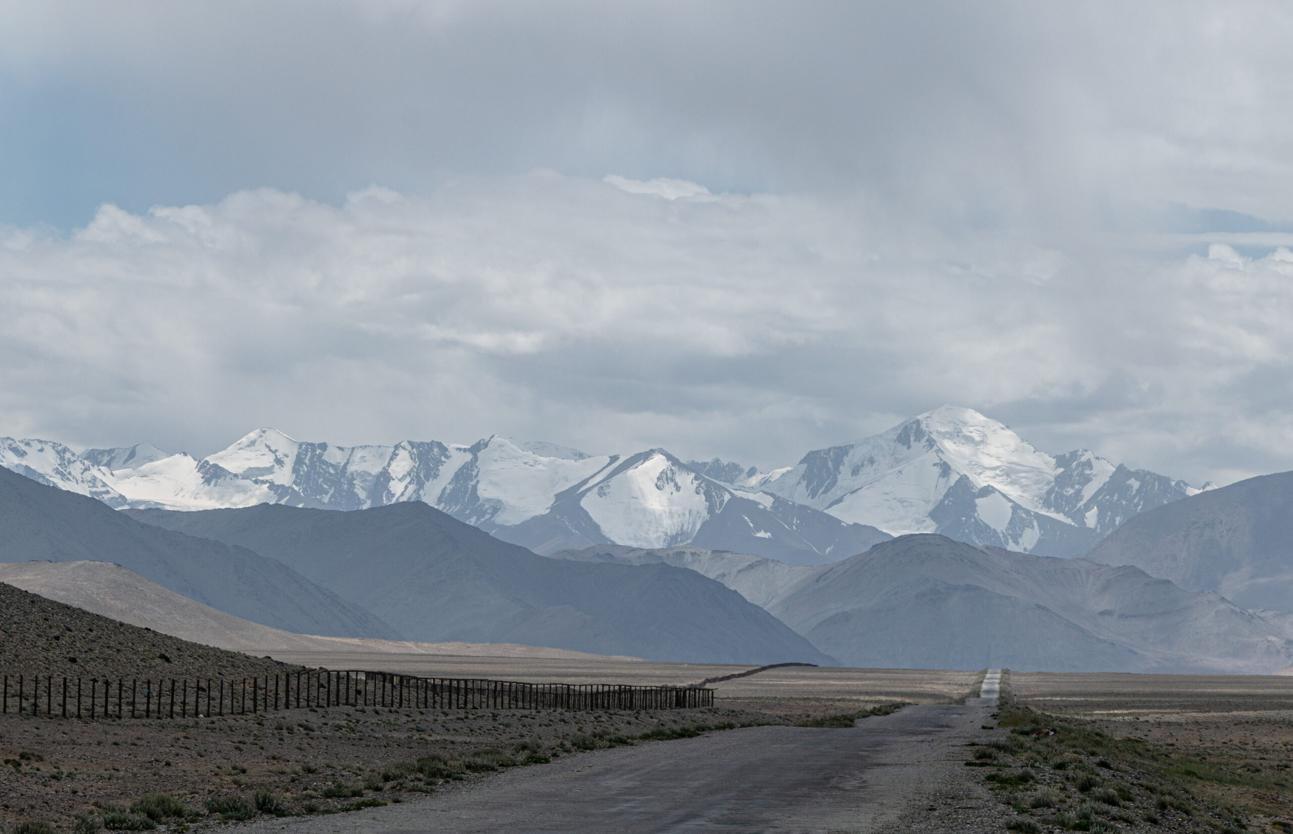 The Pamir Highway at high altitude