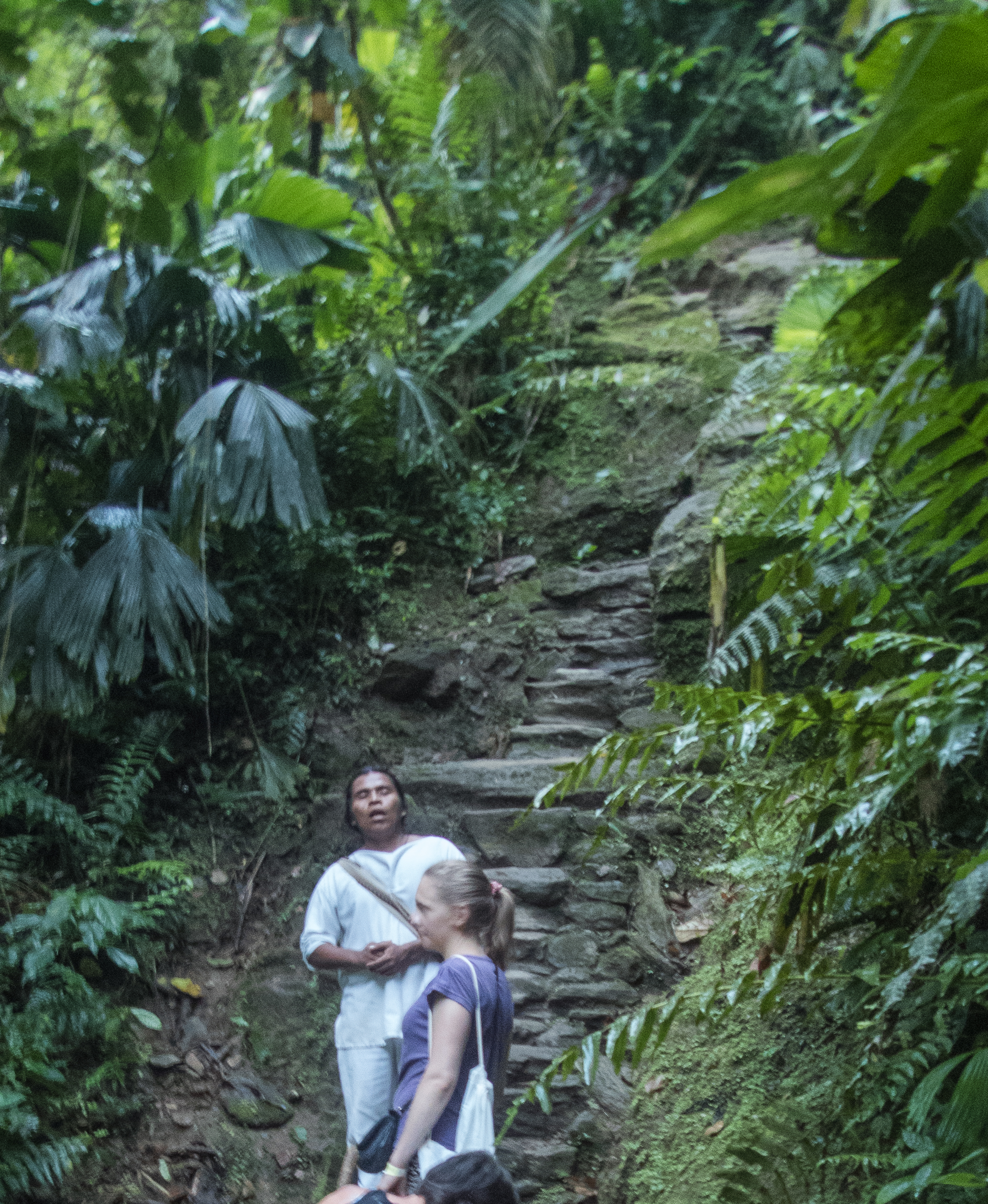 The start of the 1200 steps to Teyuna - The Lost City