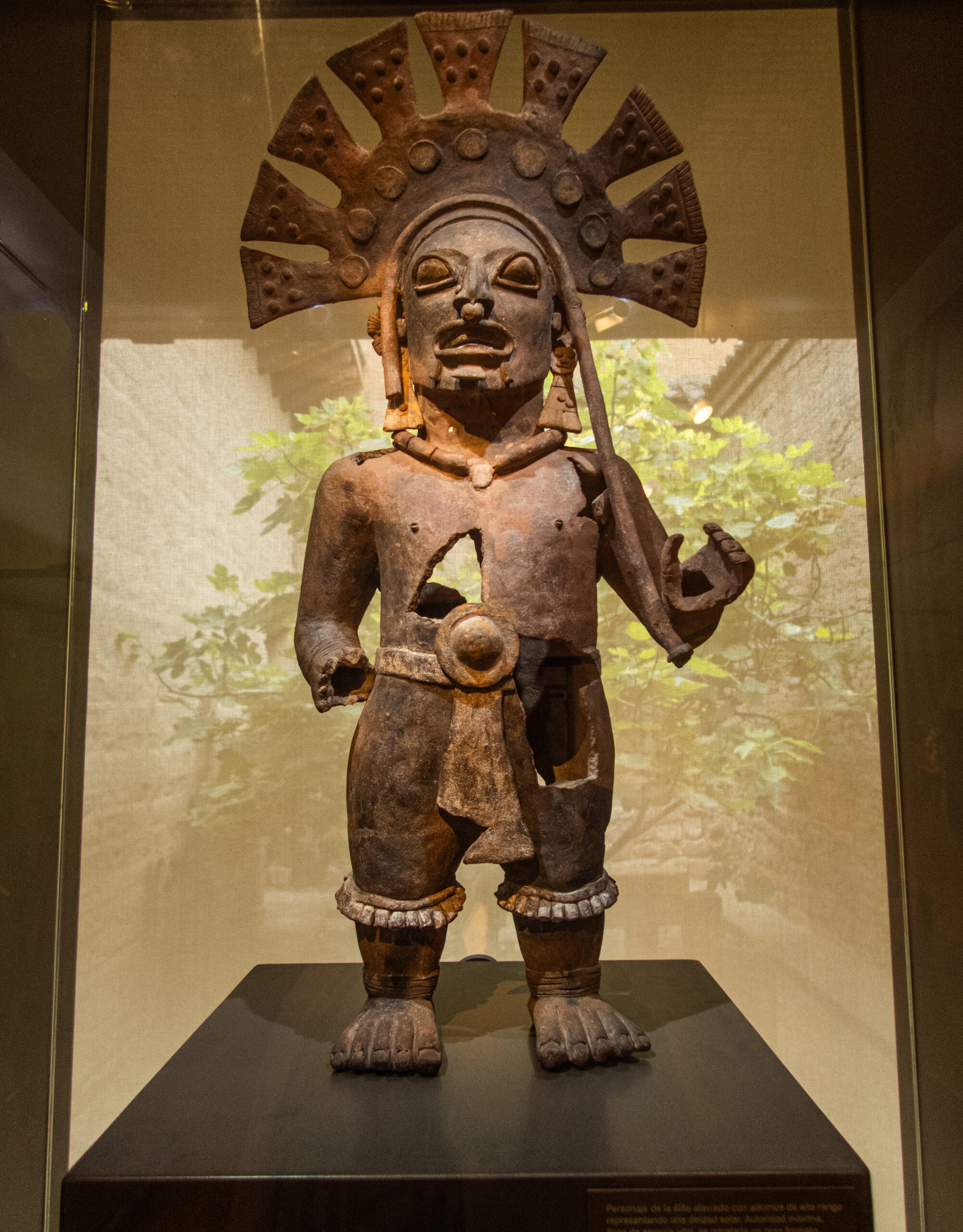 Quito - a pre-Colombian ceramic figure from the Casa del Alabado 