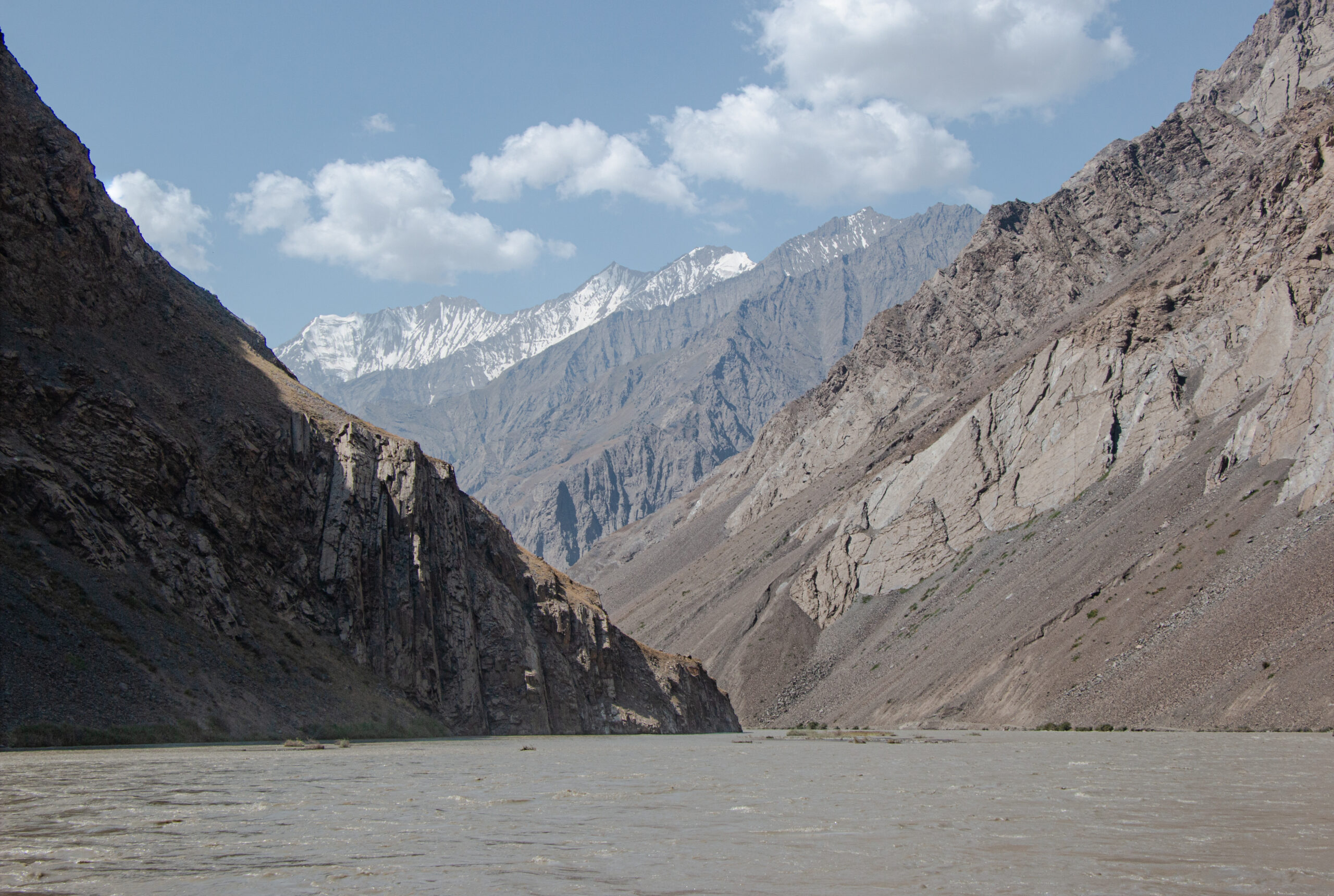 Tajikistan - The Bartang Valley snowy peaks in August