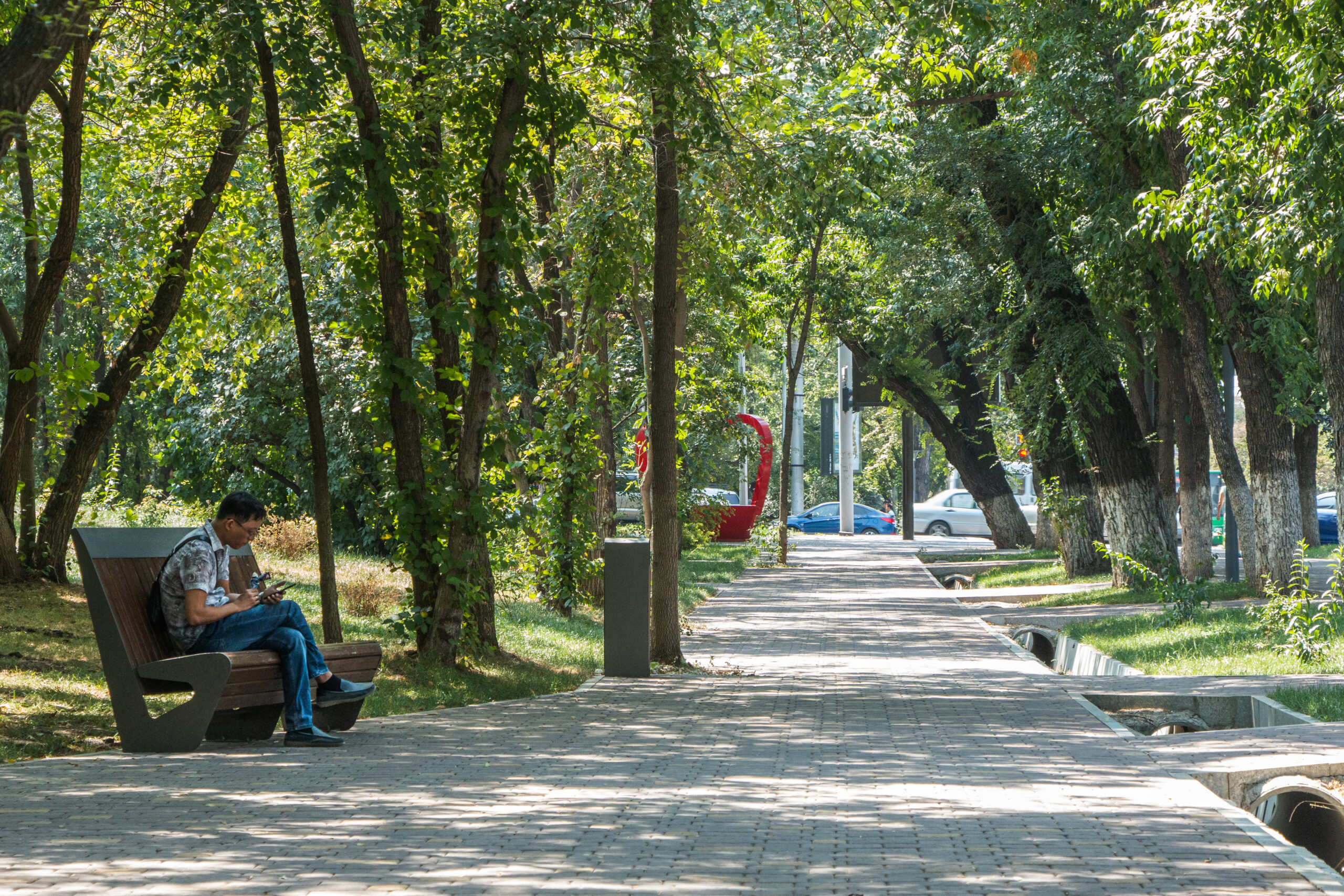 Kazakhstan - Almaty - A quiet park moment