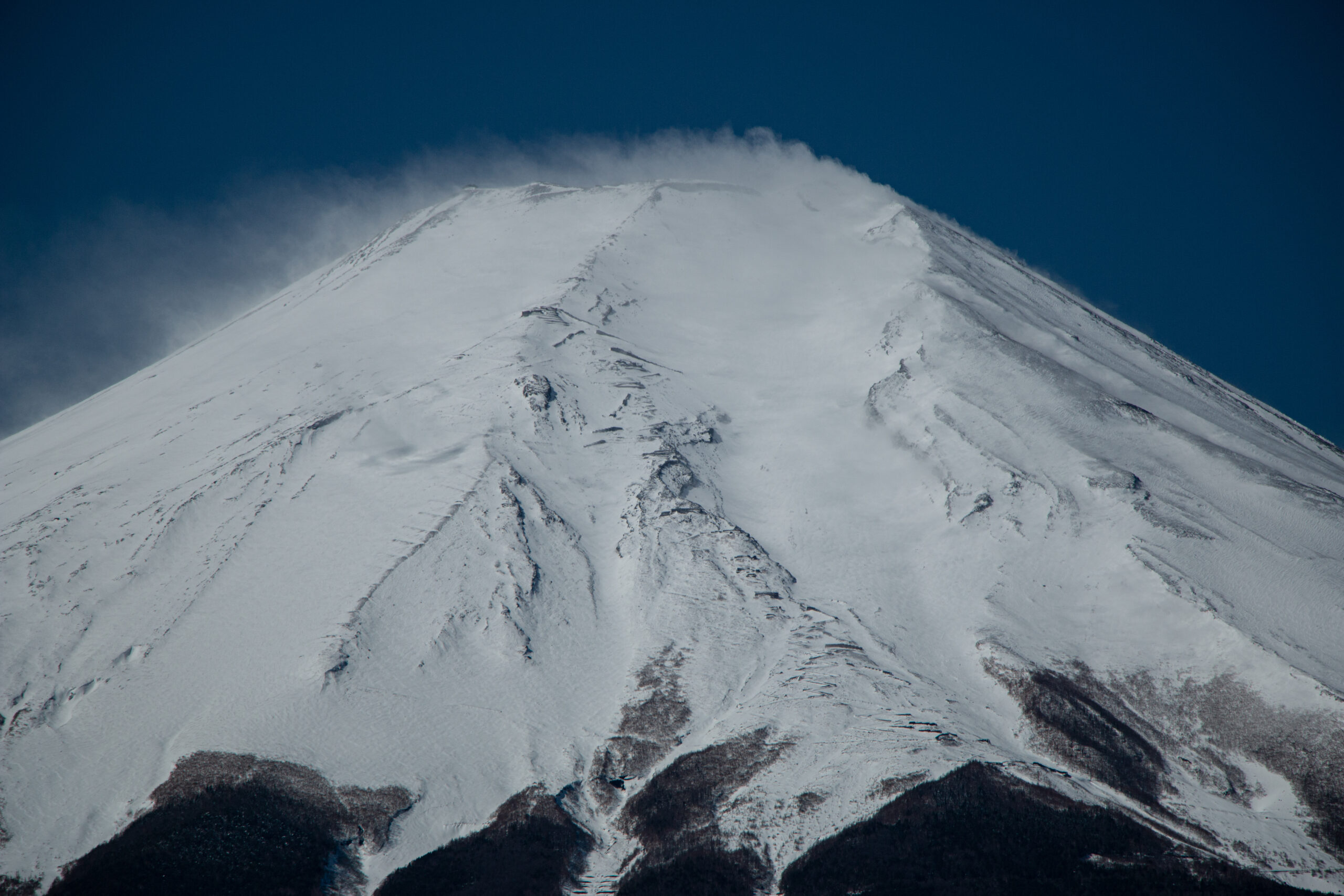 Mount Fuji snowcap 