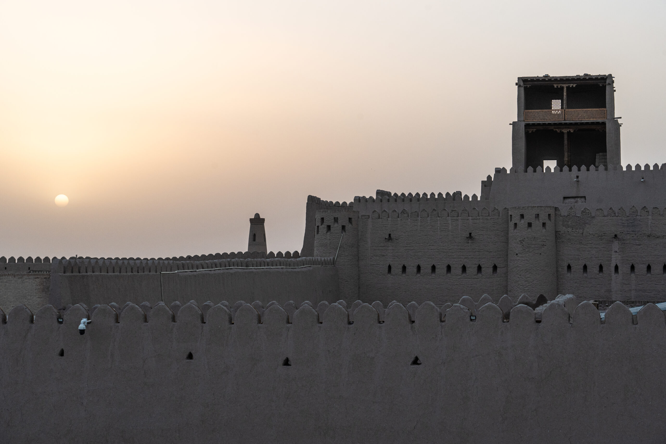 Khiva - The Kuhna Ark - once the ruling khan's own citadel within the old walled city