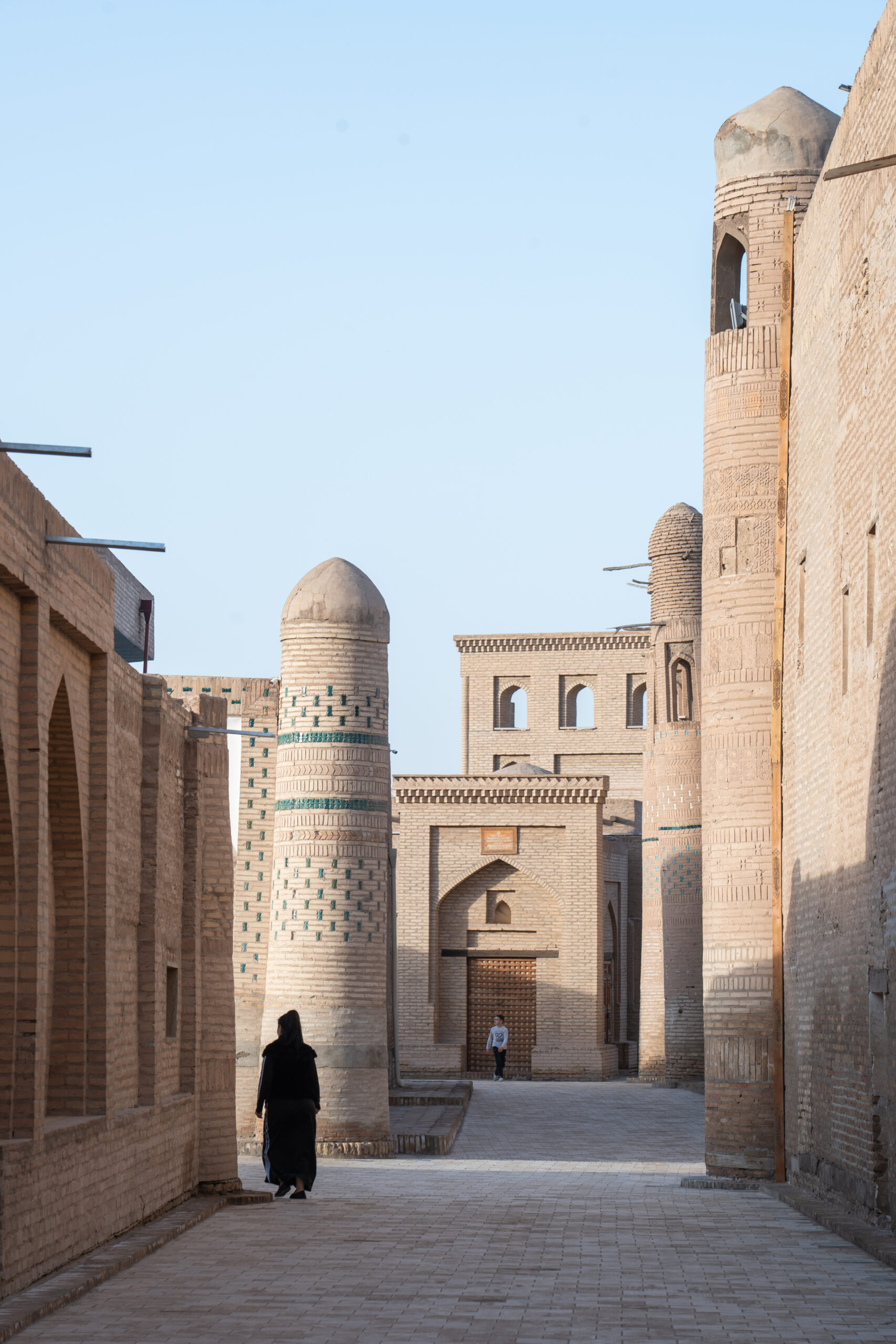 Khiva - Wandering down the quiet streets toward the Itchen Qala's East Gate