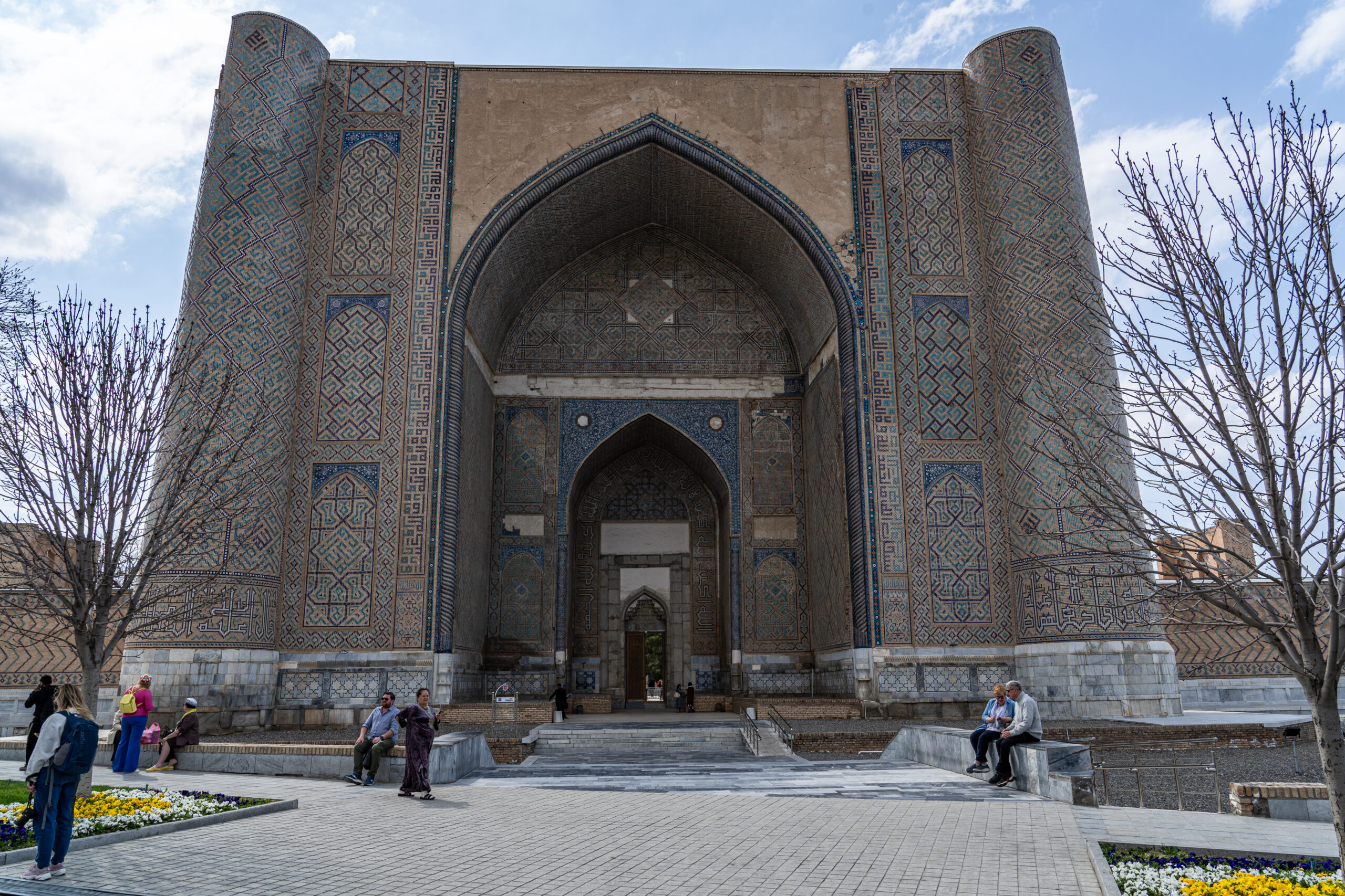 Samarkand - the main entrance of Bibi Khanum Mosque