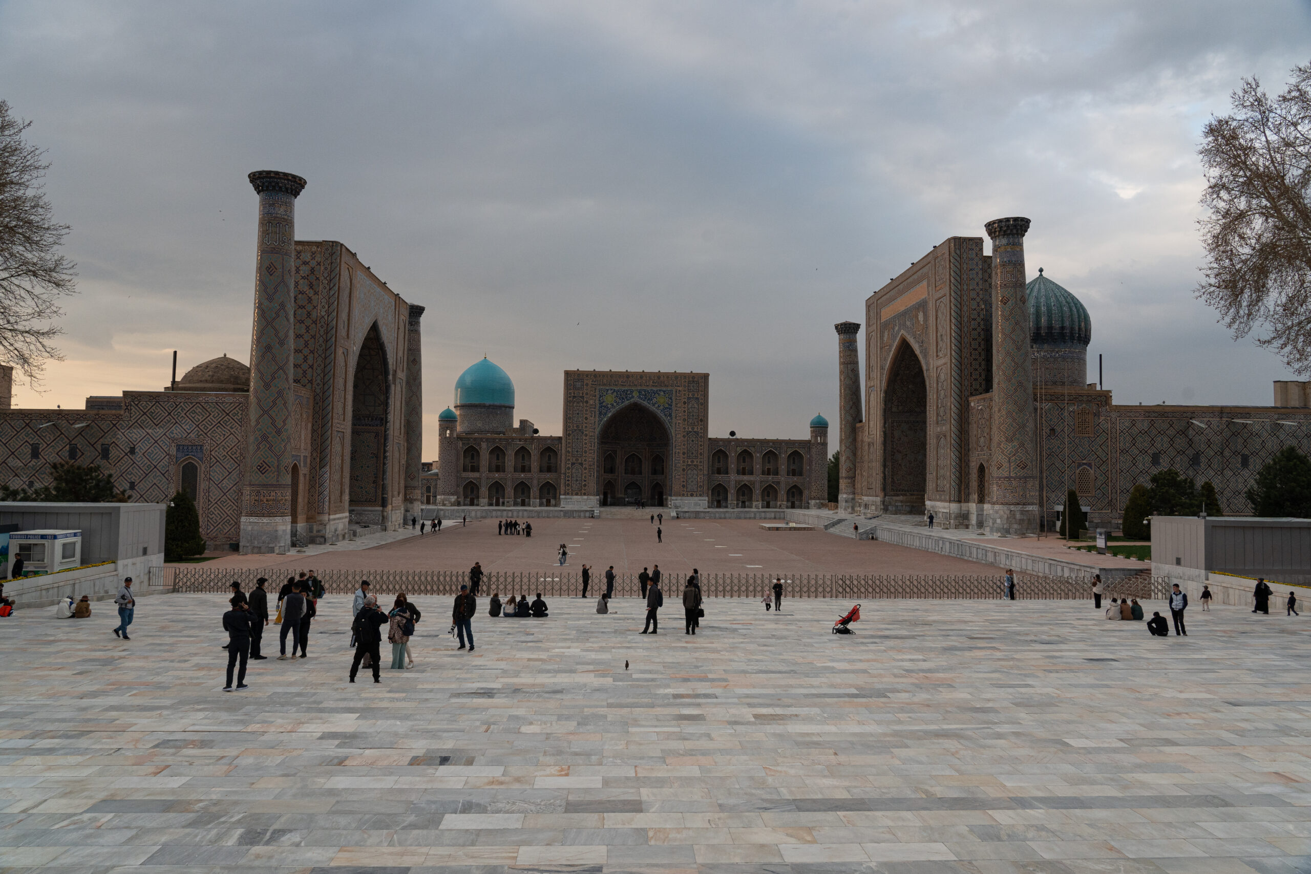 Samarkand - The Registan - early evening