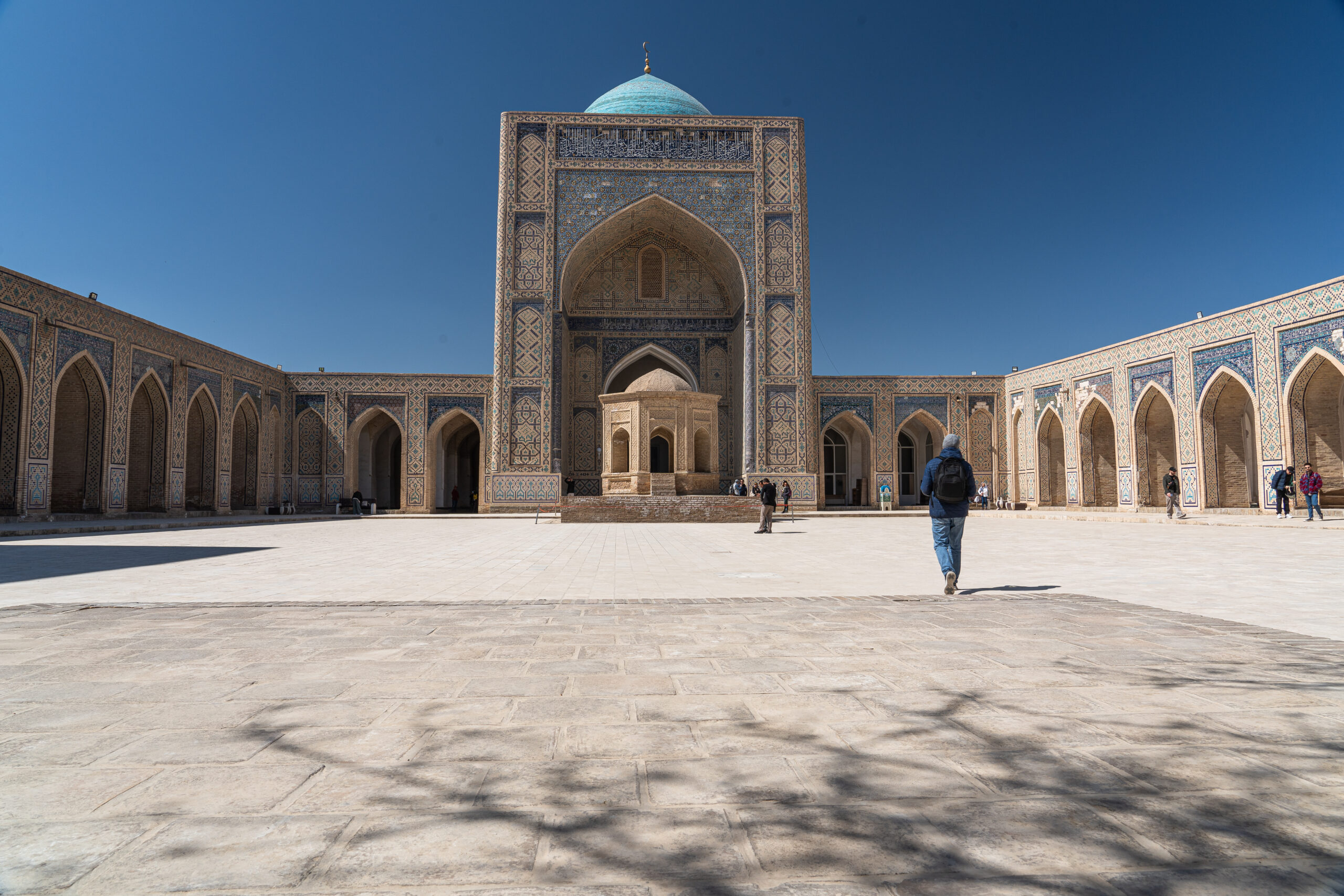 Uzbekistan - Bukhara - inside the courtyard of the Kalon Mosque