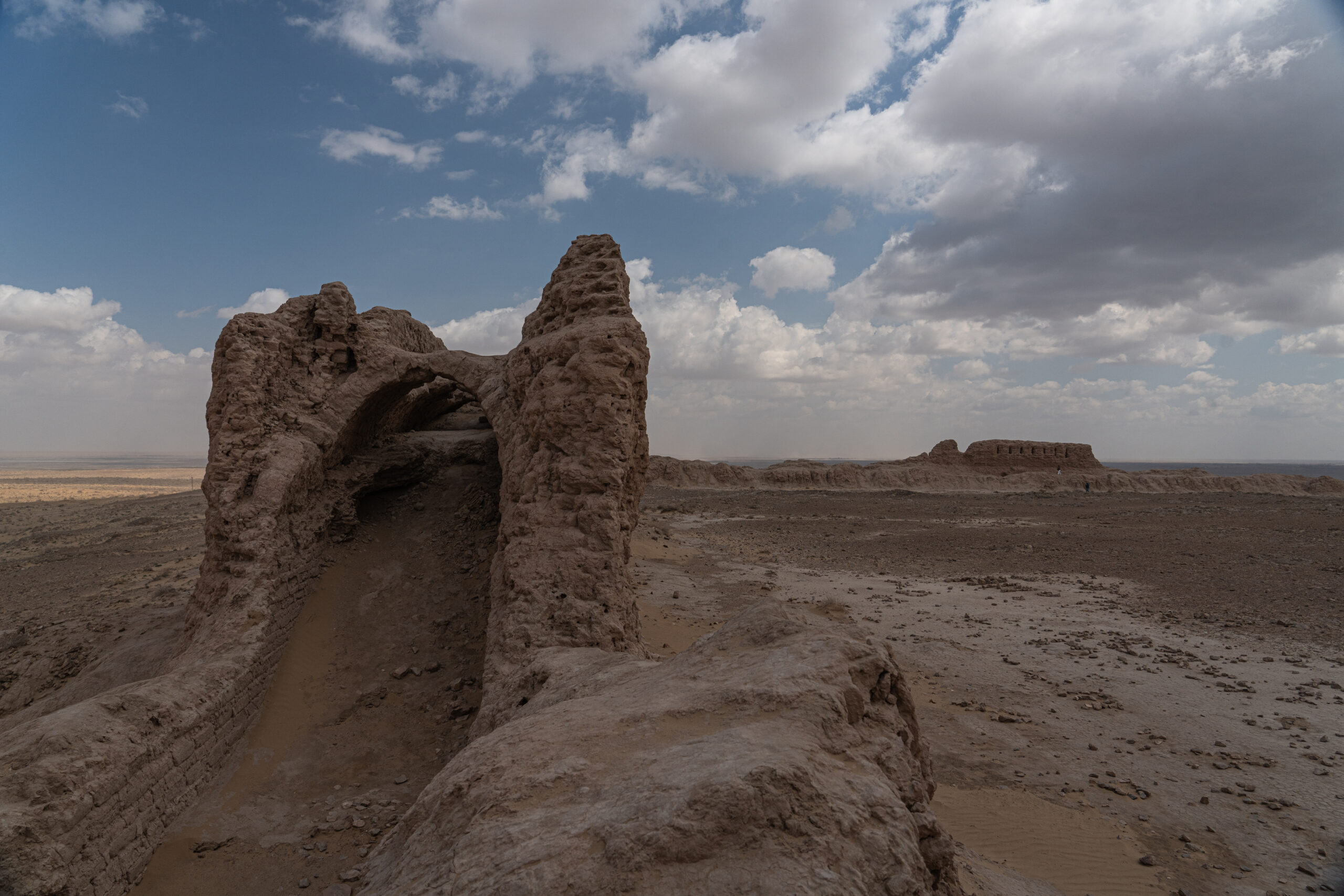 Uzbekistan - Ayaz Qala - the outer walls of the main citadel