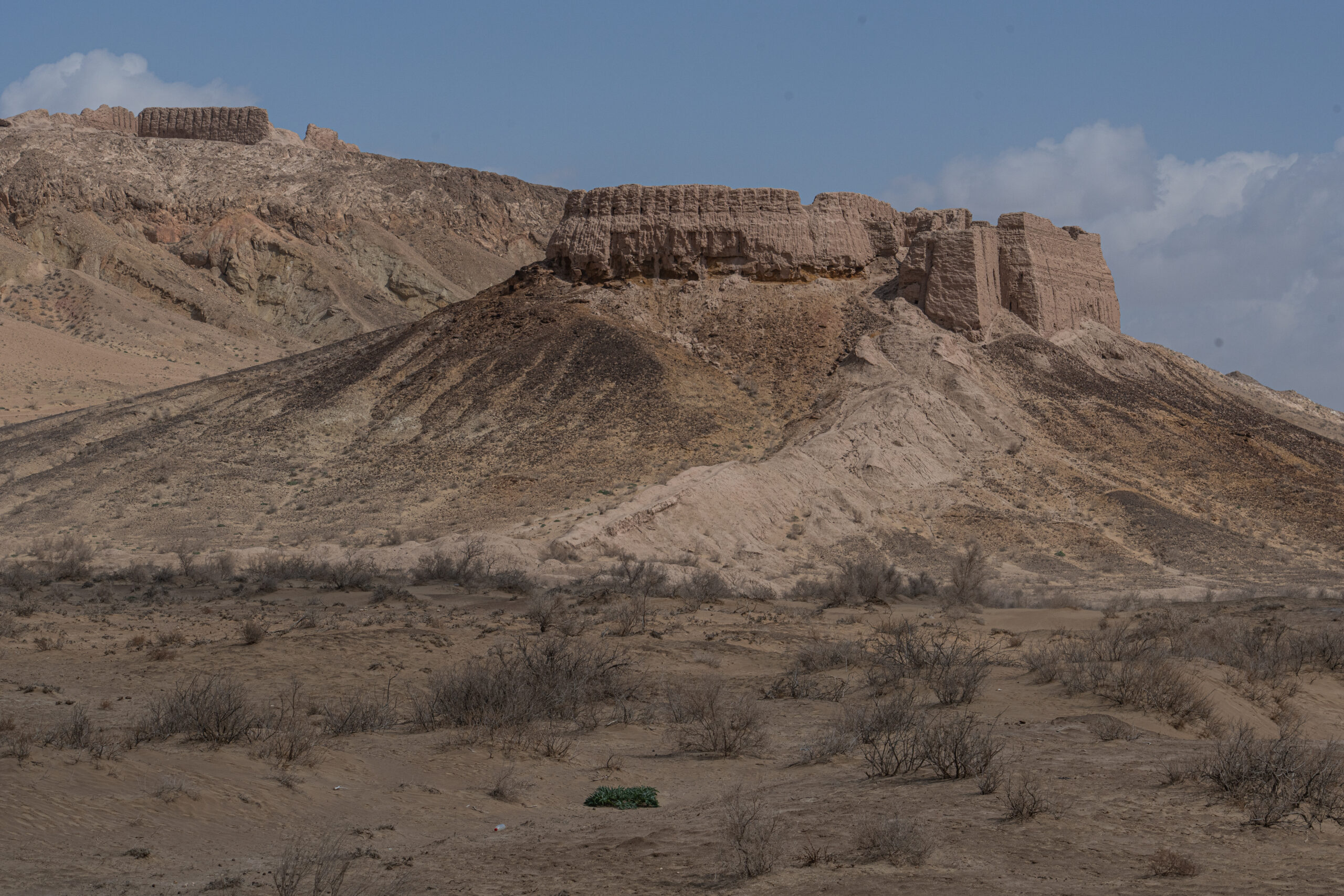 Uzbeksitan - Karakalpakstan - Ayaz Qala - fortress sitting below the main citadel