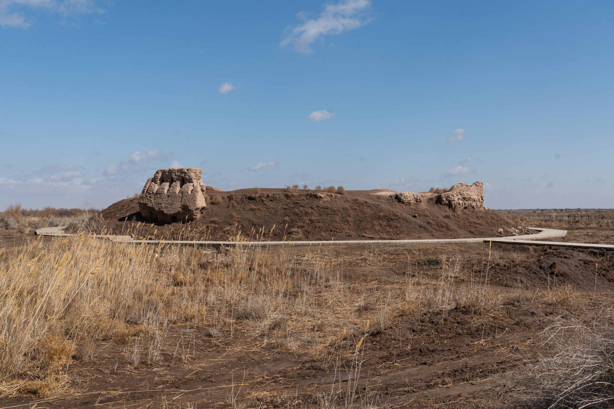 Uzbekistan - Karakalpakstan - Khorezm fortress - Qo'y Qirilgan - the round fortress