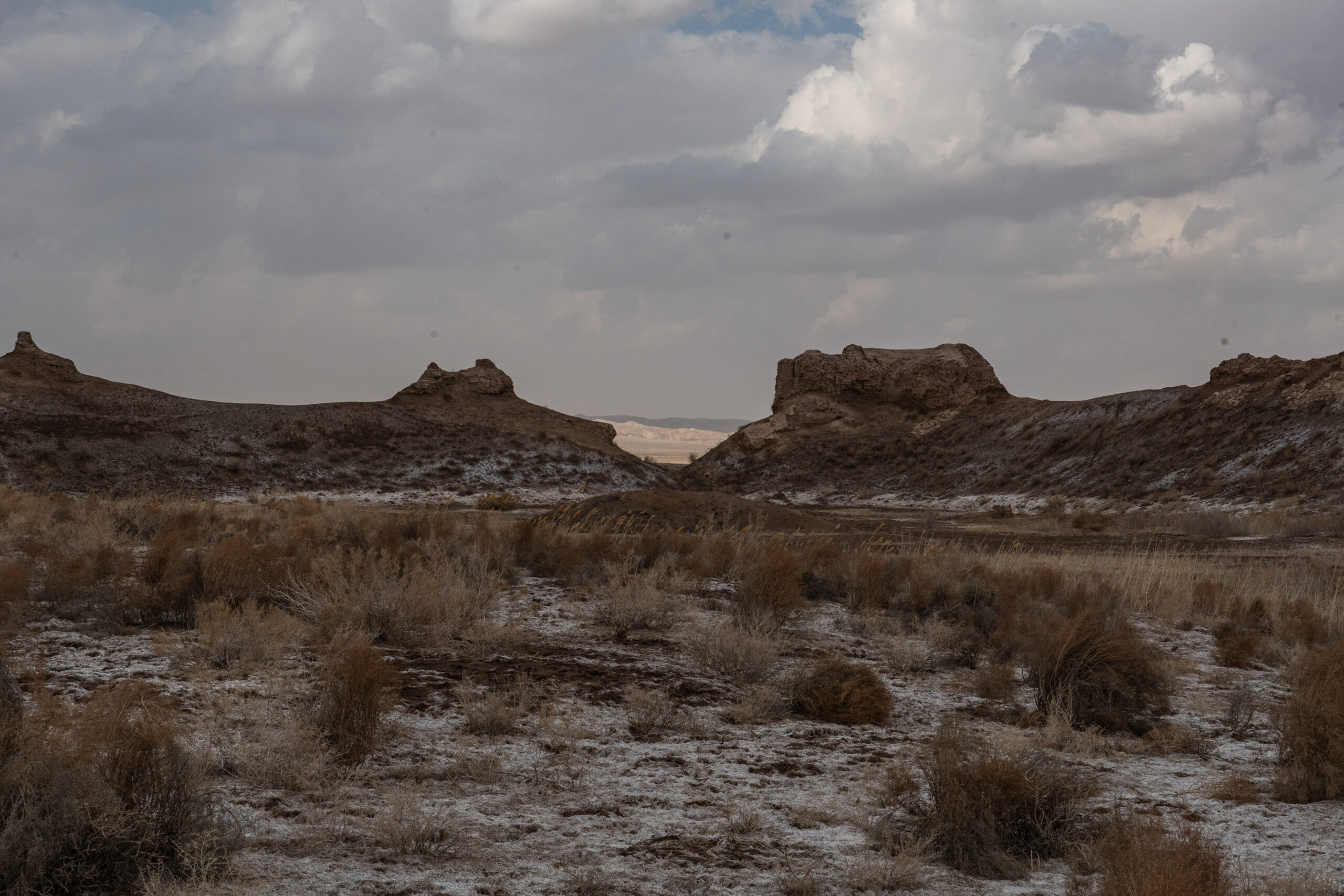 Karakalpakstan - Uzbekstan - Inside the vast expanse of the citadel of Toprak Qala