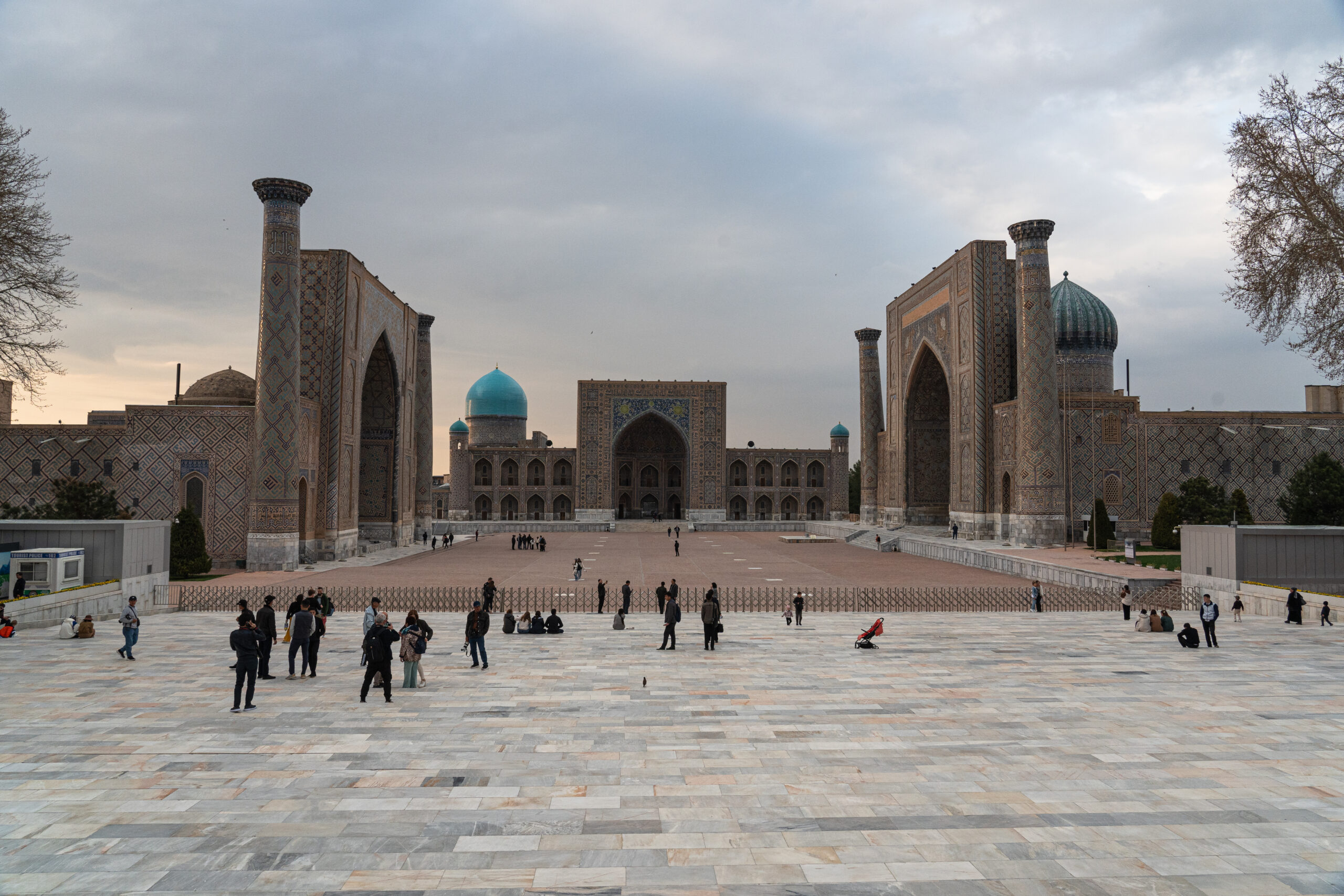 Samarkand - the Registan at sun fall