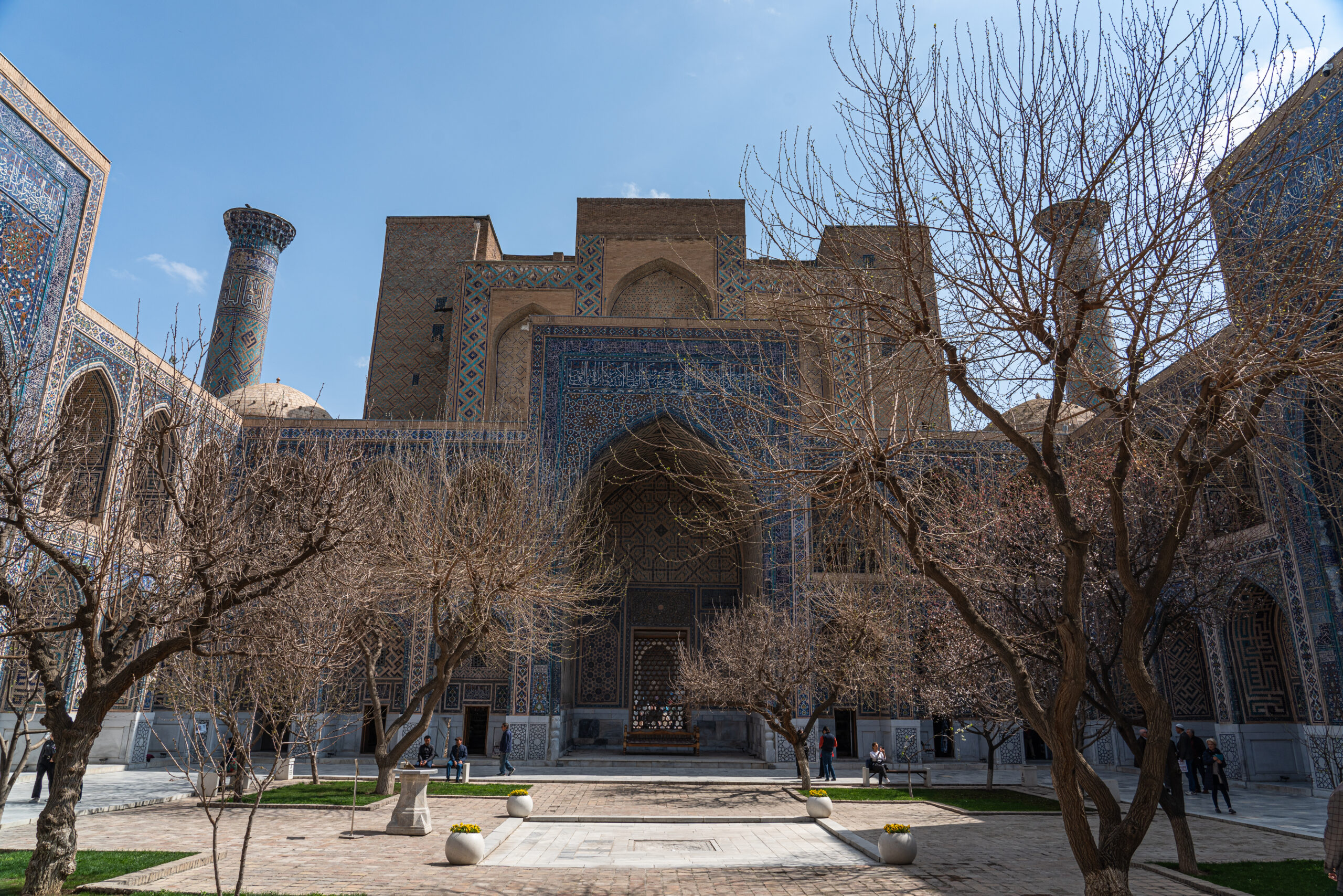 Samarkand - the courtyard of the Ulugbek Madrasah