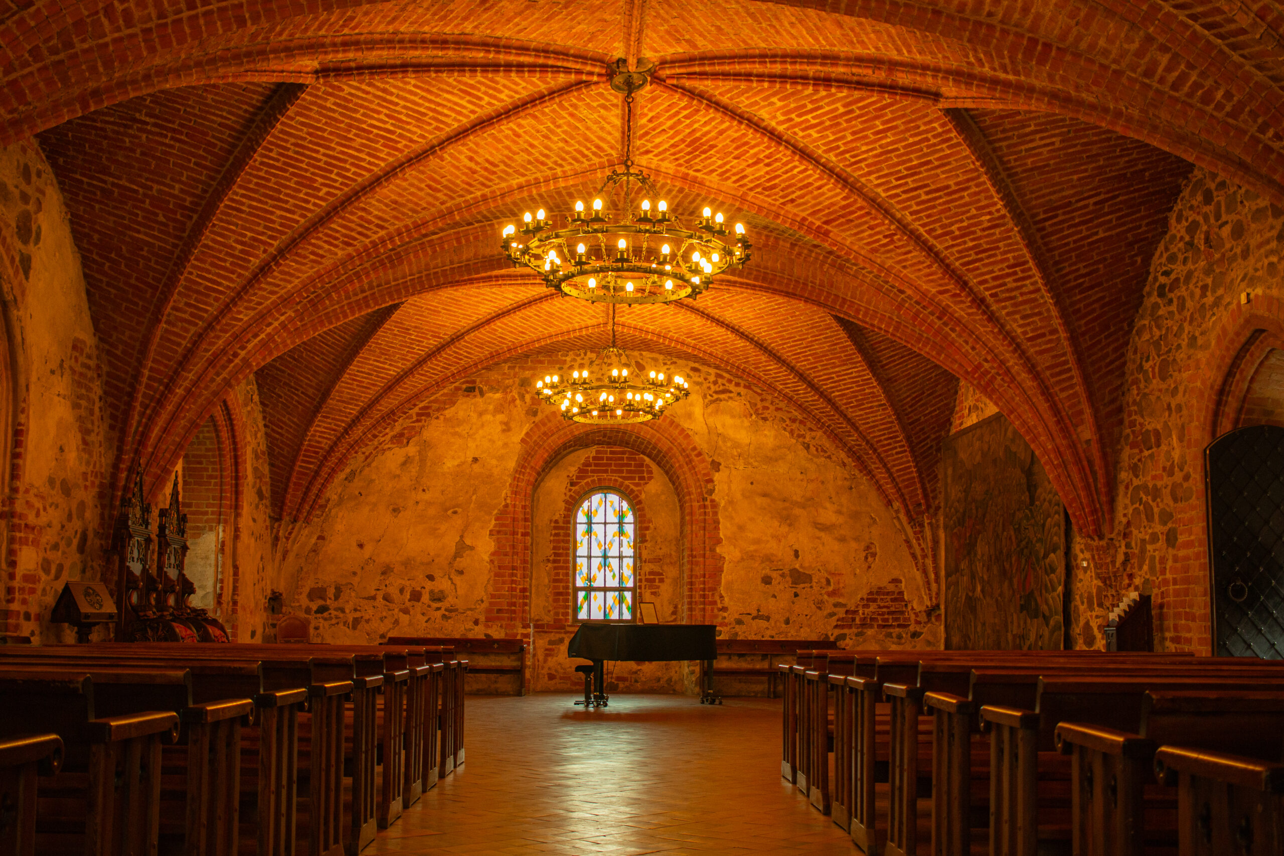 Lithuania - Trakai Castle - the stark but impressive interior