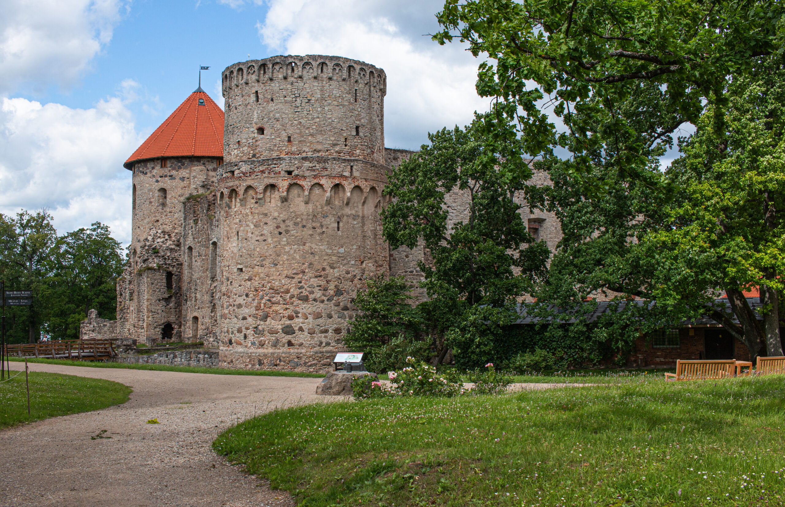 Latvia - approaching Cesis Castle