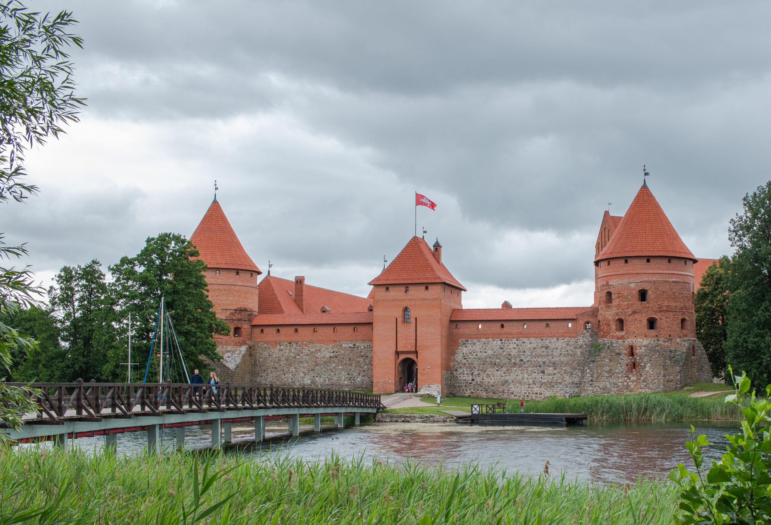 Lithuania - the entrance to Trakai Castle