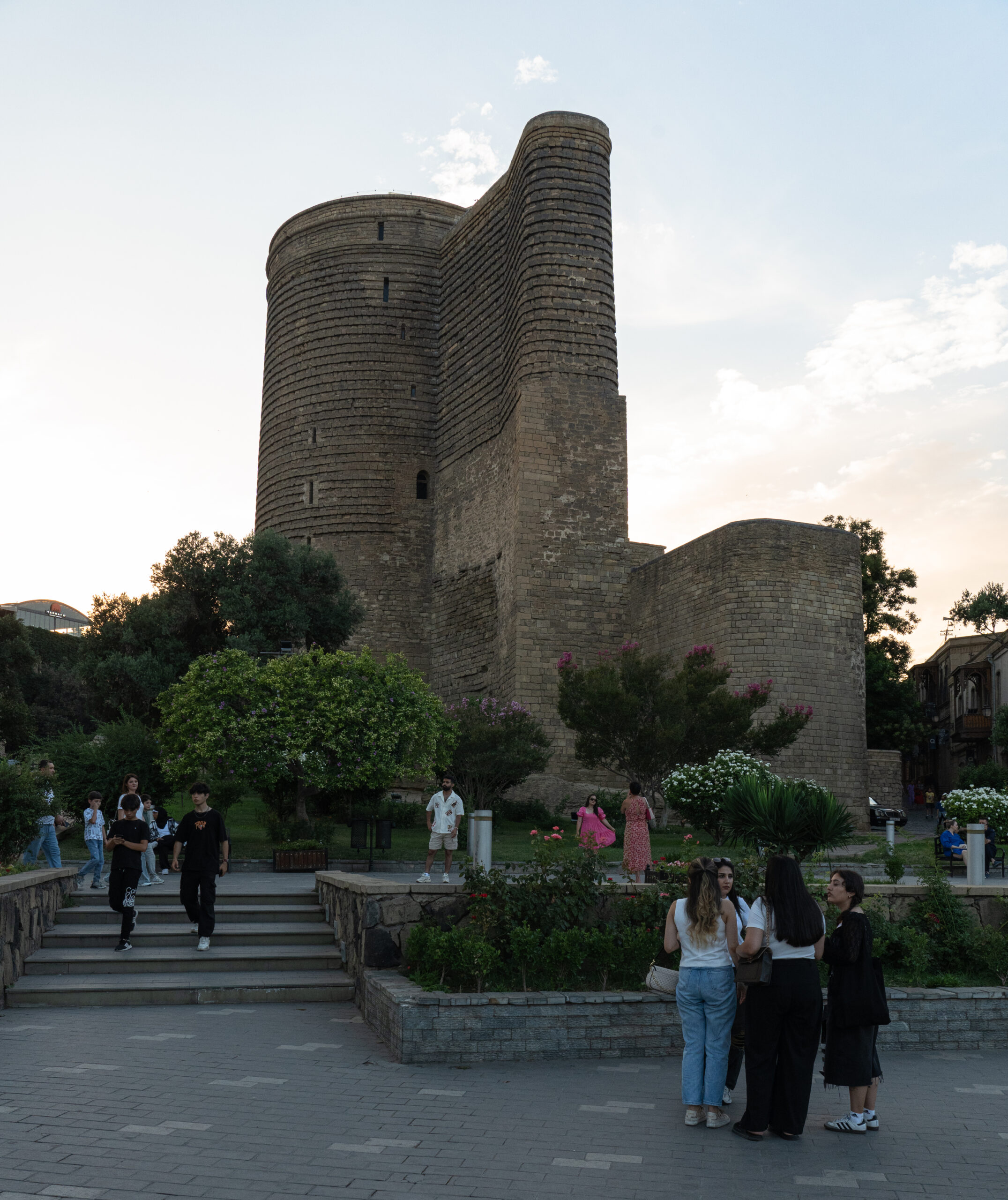 Azerbaijan - Baku - The Maiden Tower at sunset