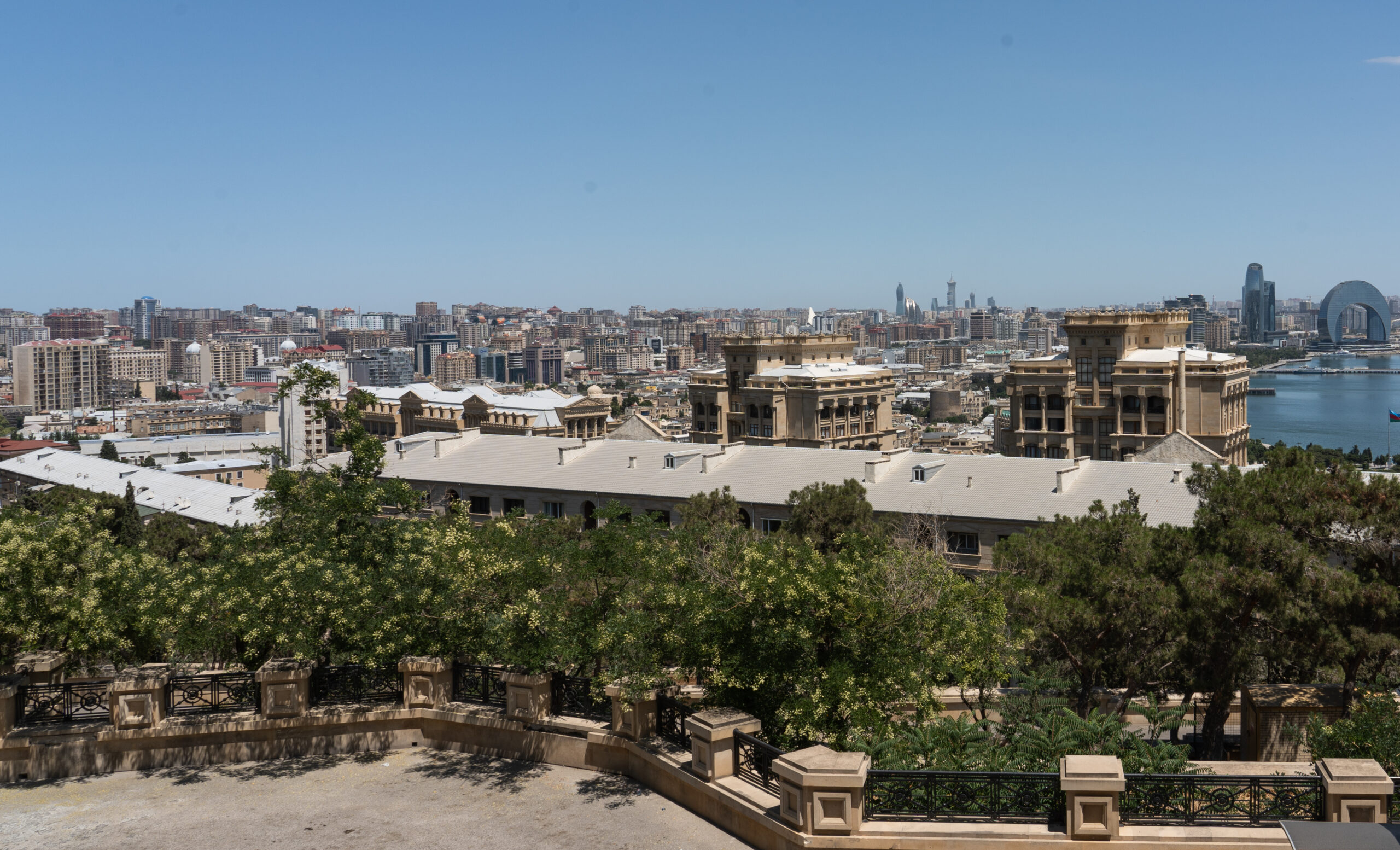 Azerbaijan - Baku - City views from The Flame Towers