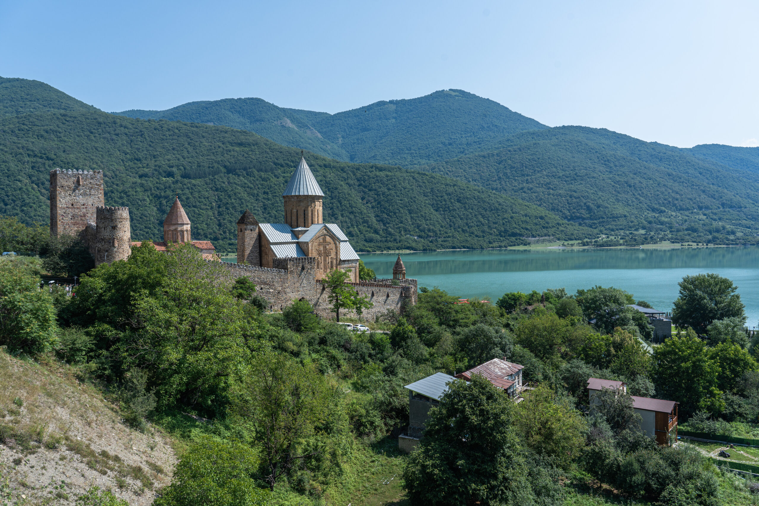 Georgia - Ananuri Fortress on Zhinvali Reservoir