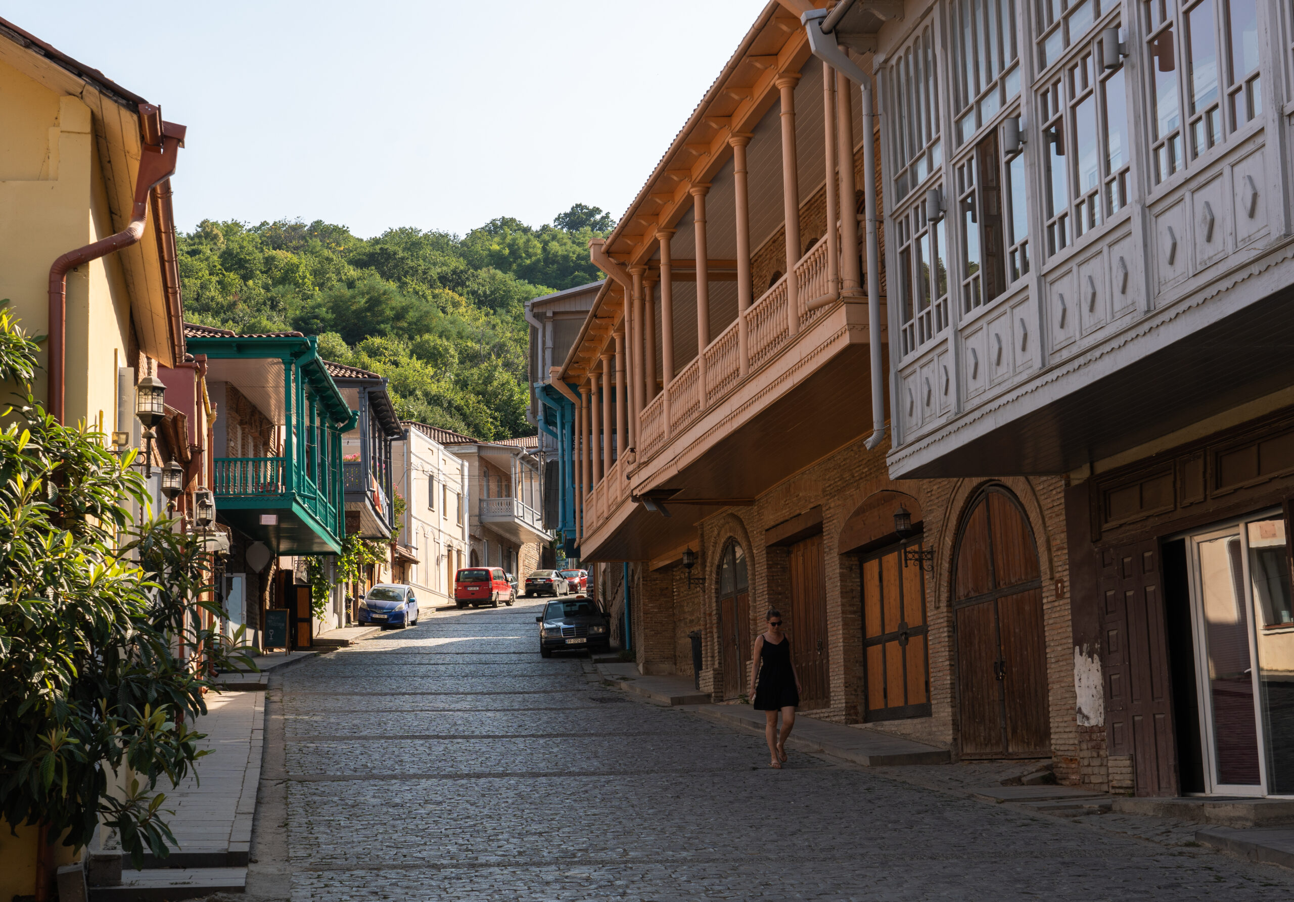 Georgia - Sighnaghi - A stroll down a typically peaceful street