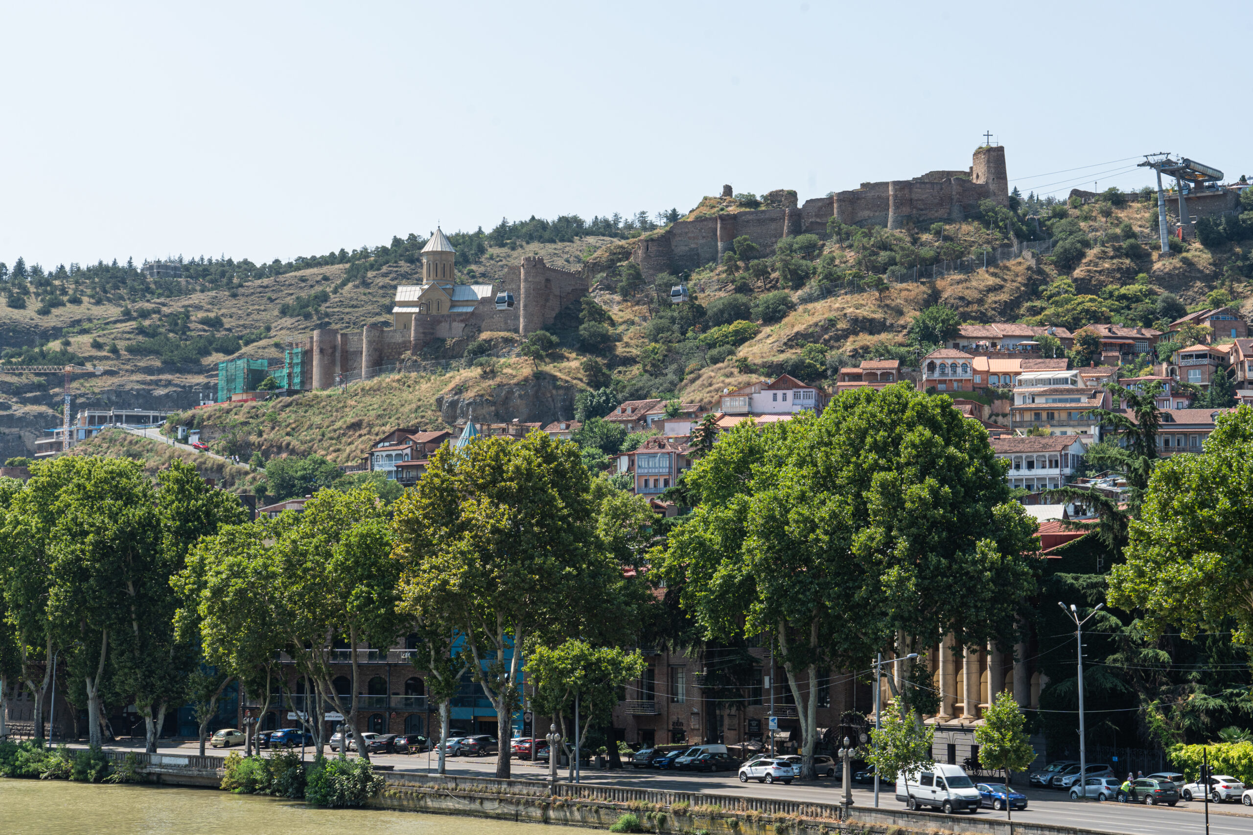 Georgia - Tbilisi - Narikala Fortress and St Nicholas Church