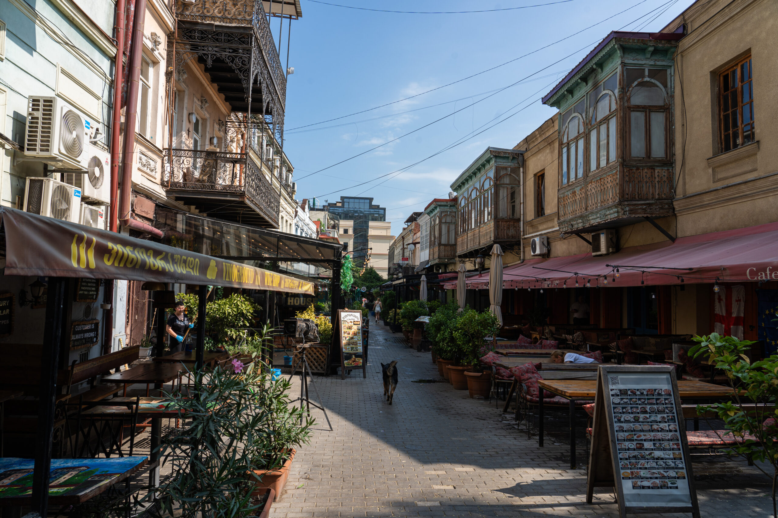 Georgia - Tbilisi - Erekle II pedestrian restaurant street