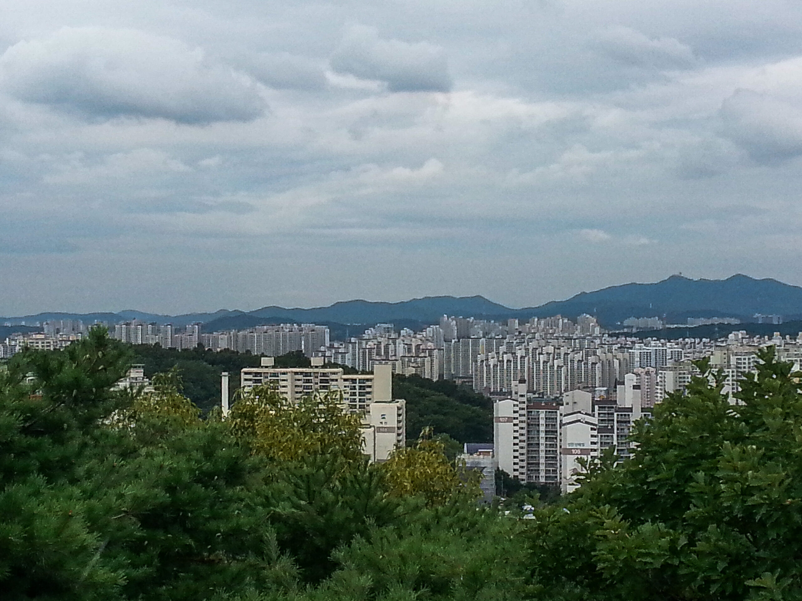 South korea - Seoul - Namsan Park - views over the city