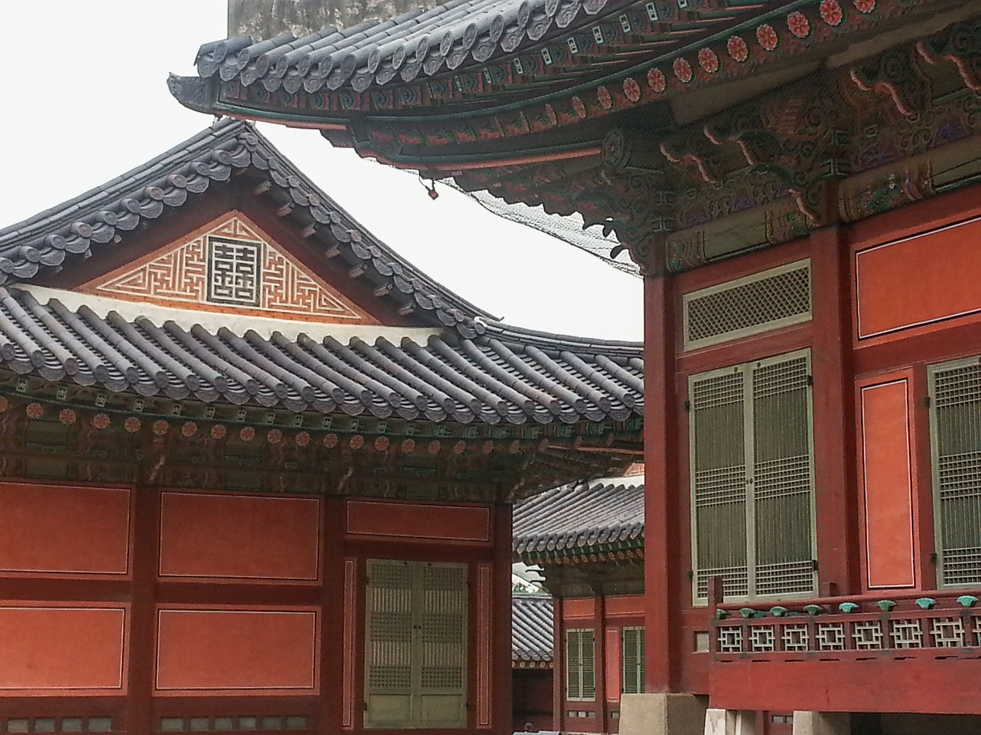 South Korea - Seoul - Pavilions and ornate roofs