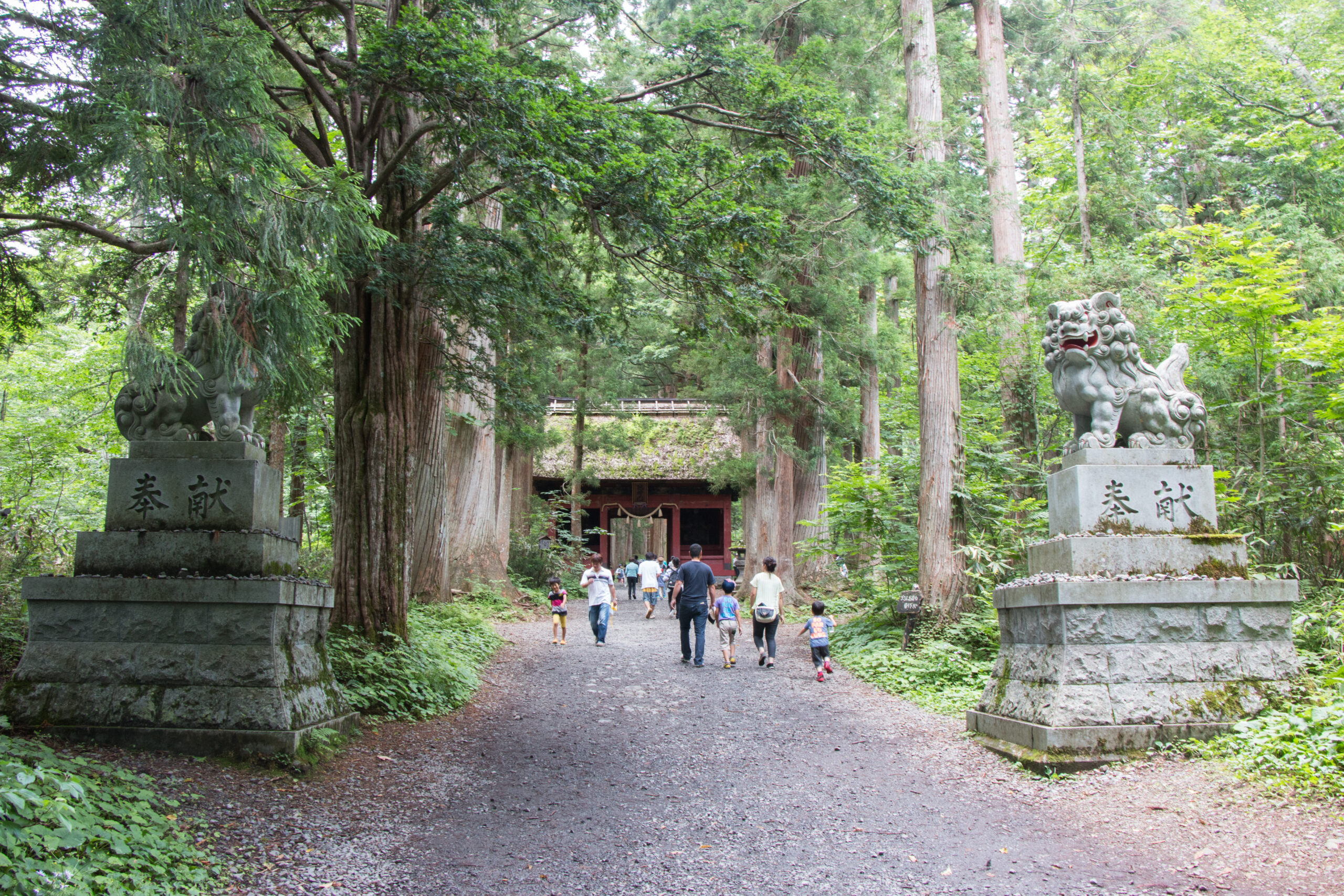 Japan - Nagano - The entrance to the main shrine at Togakushi