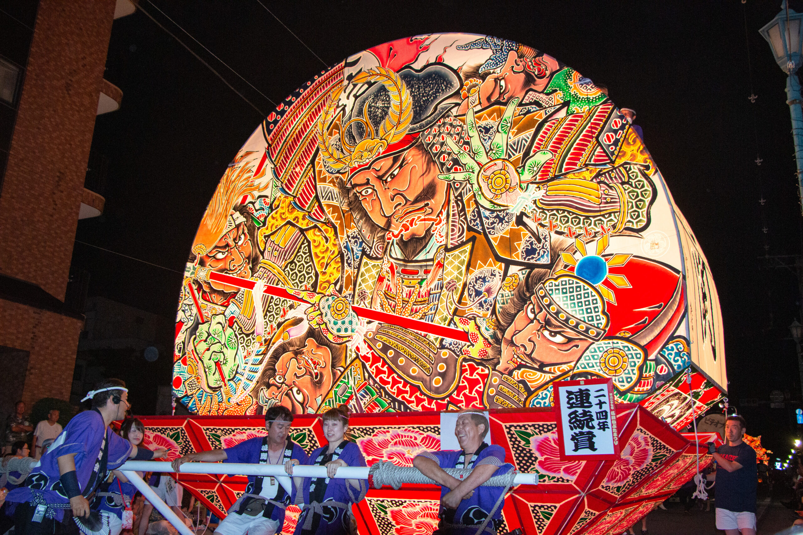 Japan - Hirosaki - The colourful floats at Neputa Festival