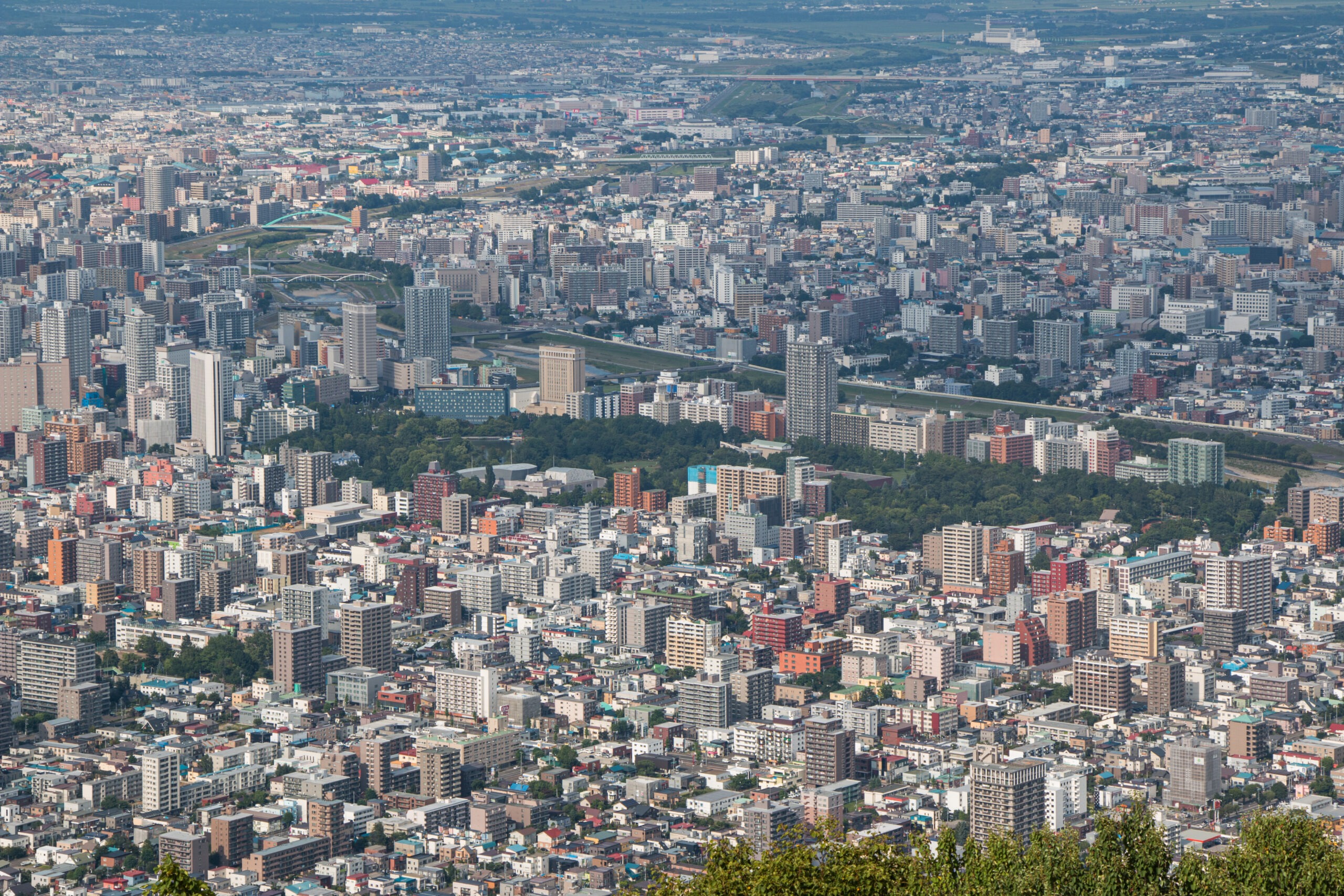 Japan - Sapporo - Looking towards the Toyohira River