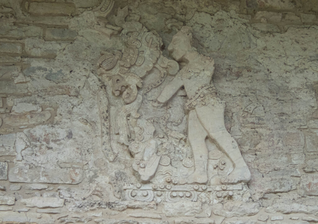 Mexico Bonampak - wall carving