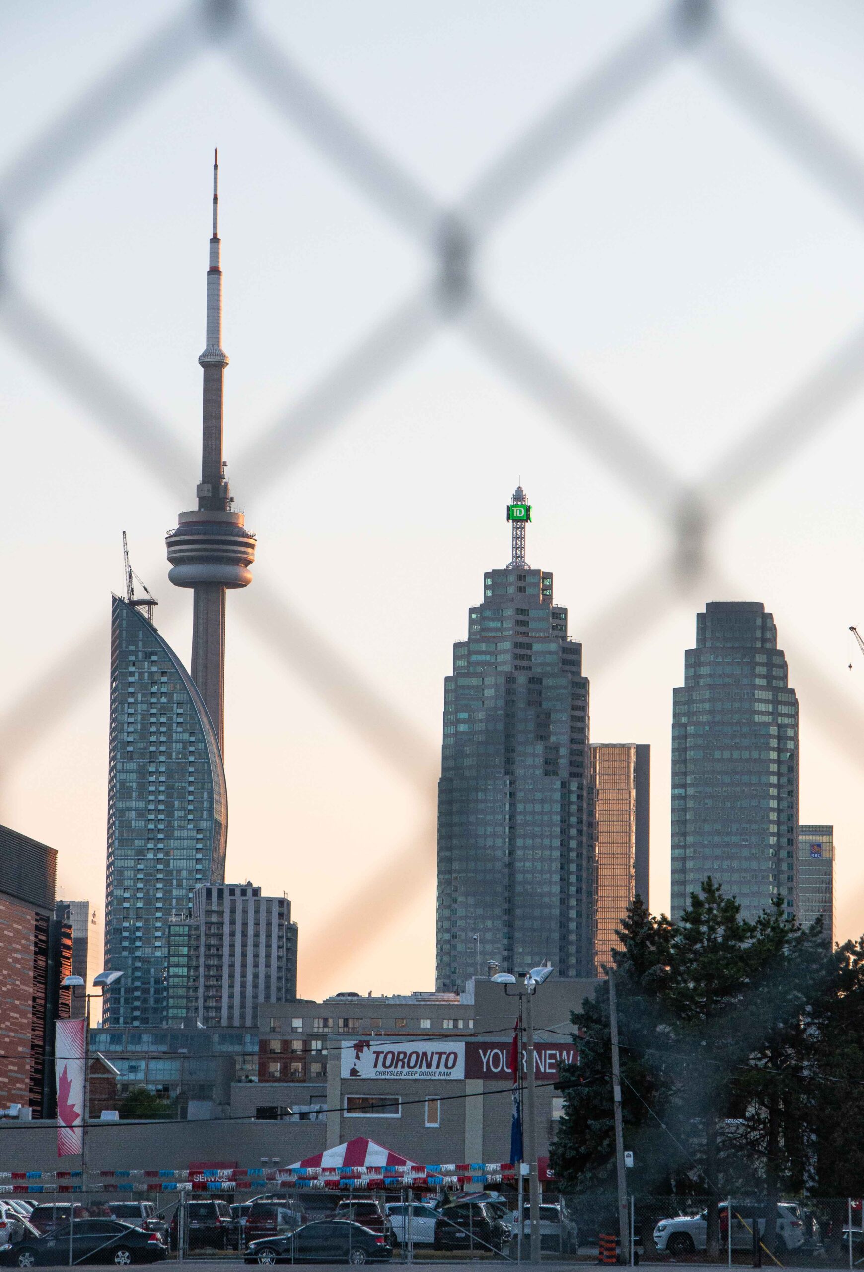 Looking towards the heart of Downtown Toronto