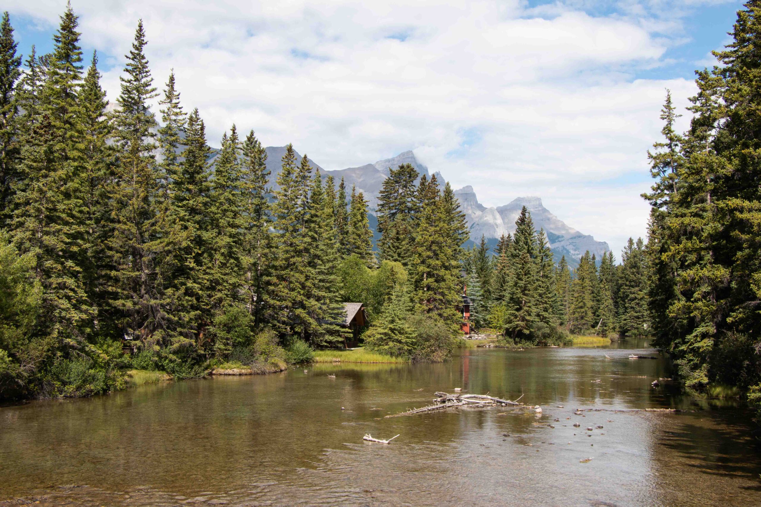 In town - The Bow River, Banff.