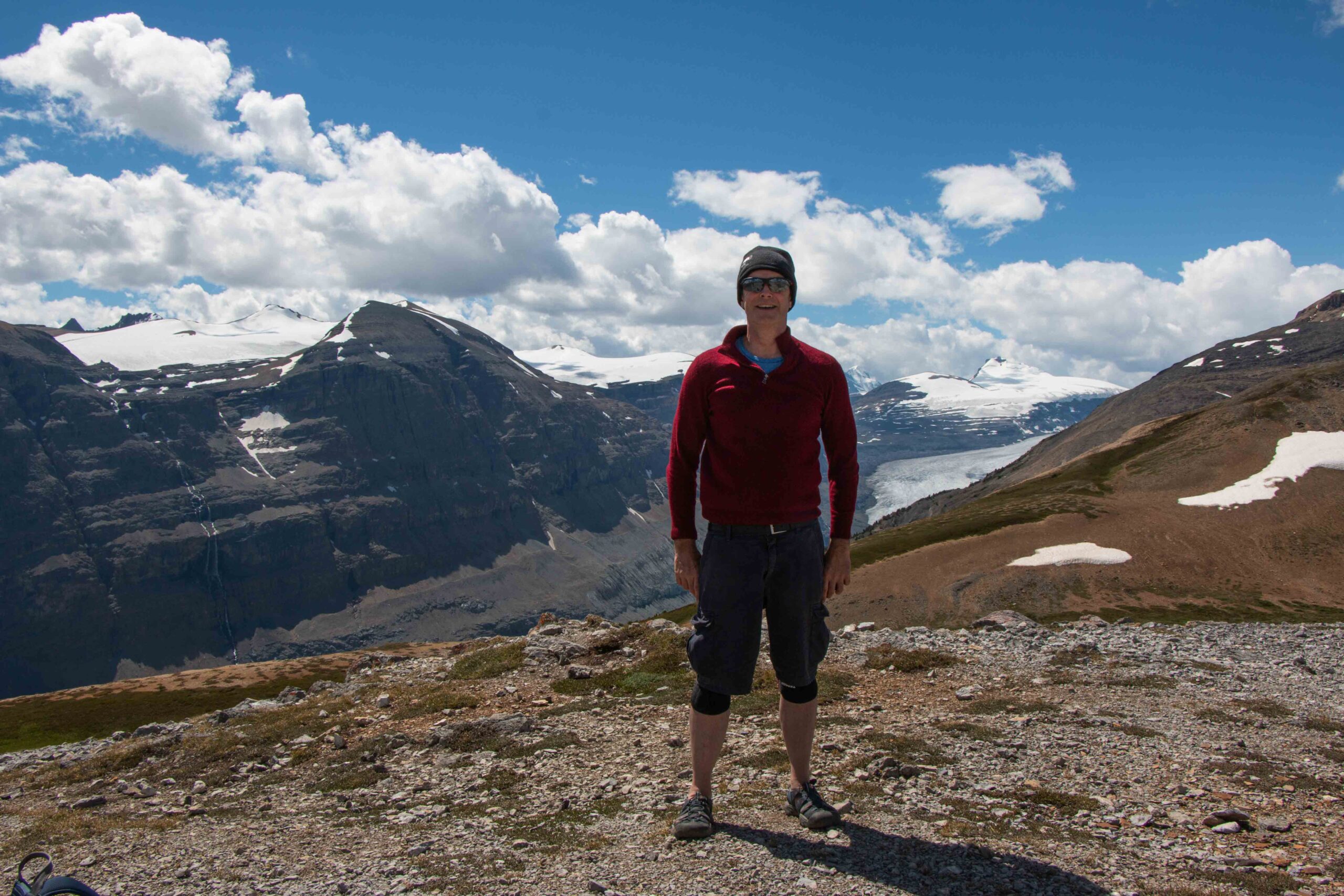 Me with the backdrop of the Columbia Icefield