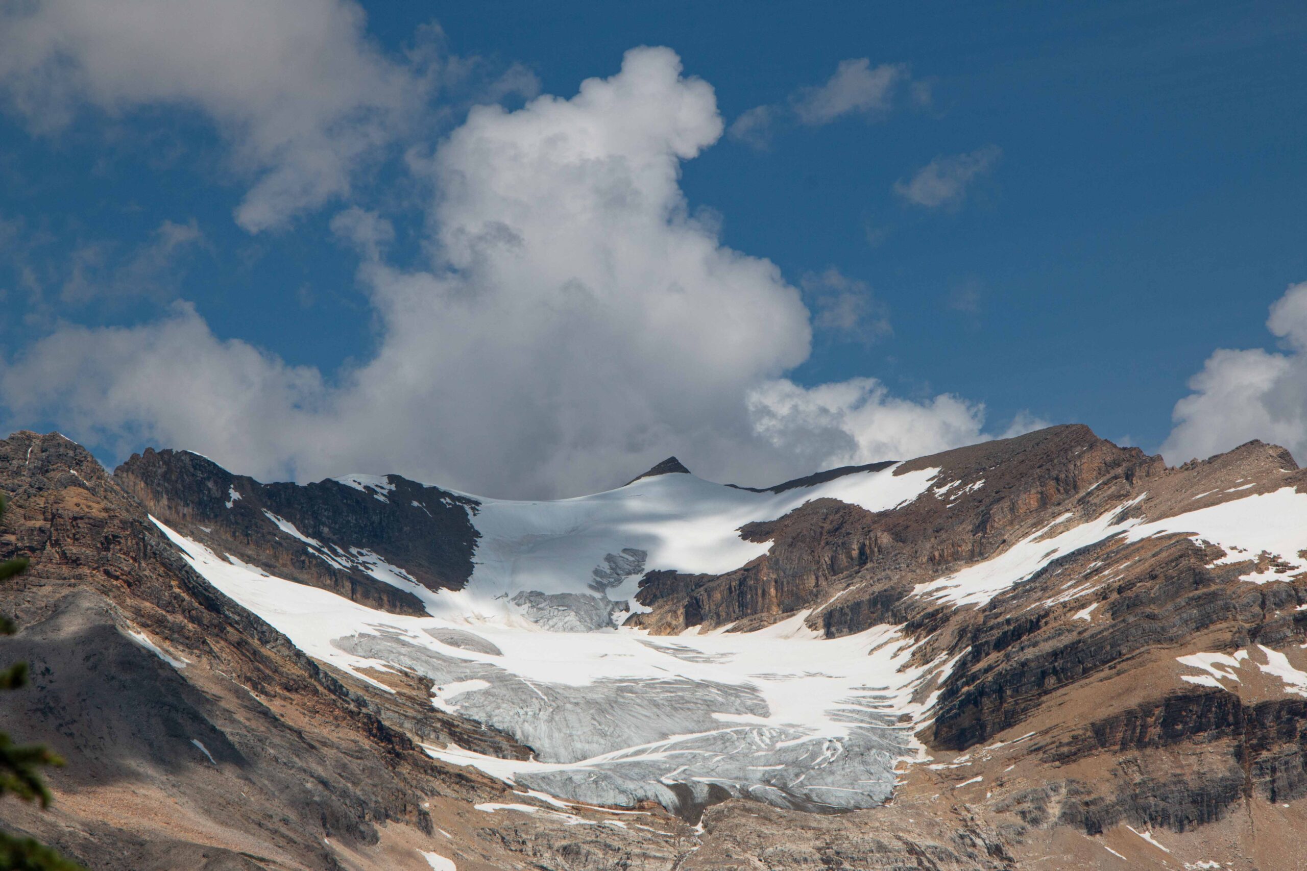 President Mountain glacier close up