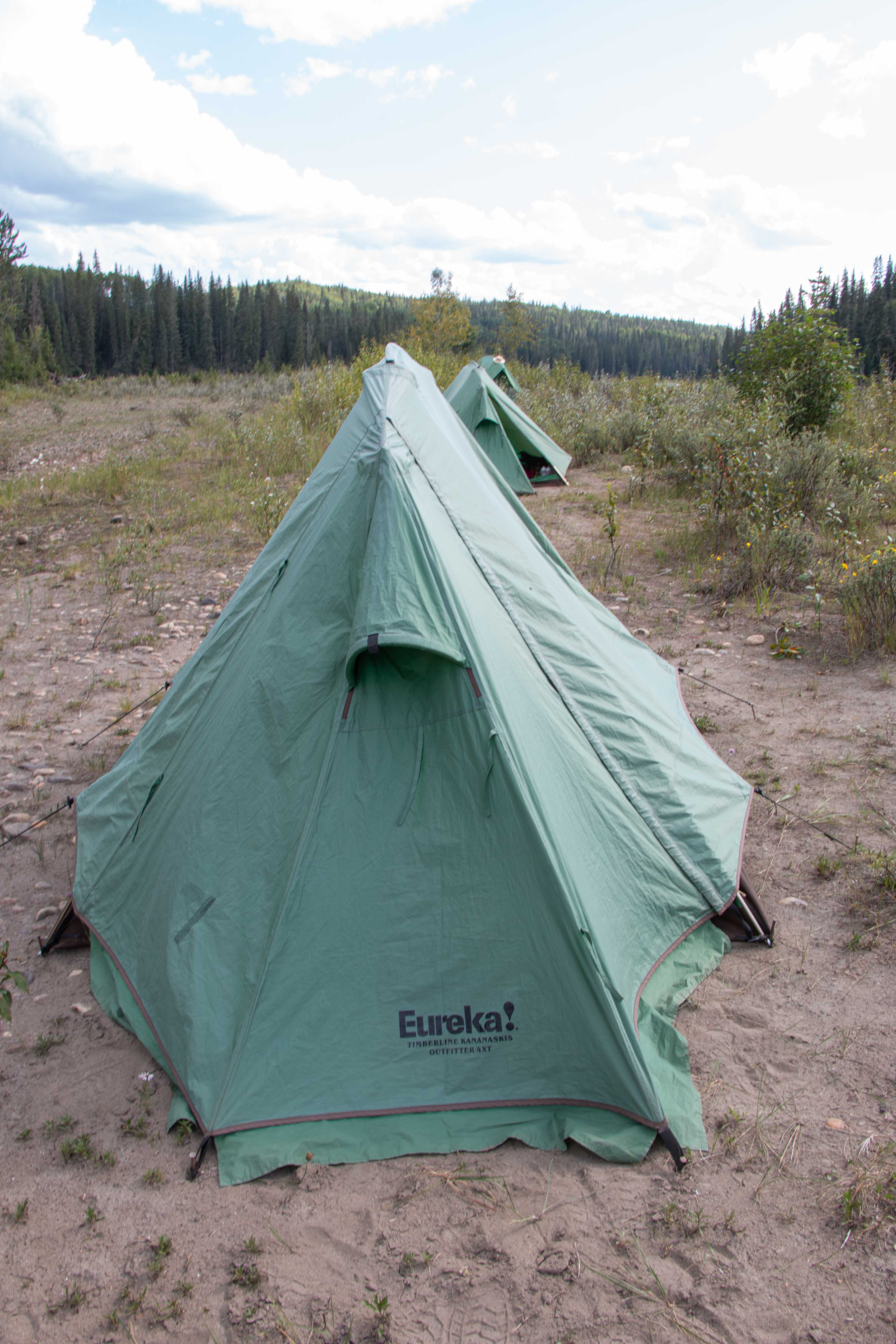 We managed to put up our tents