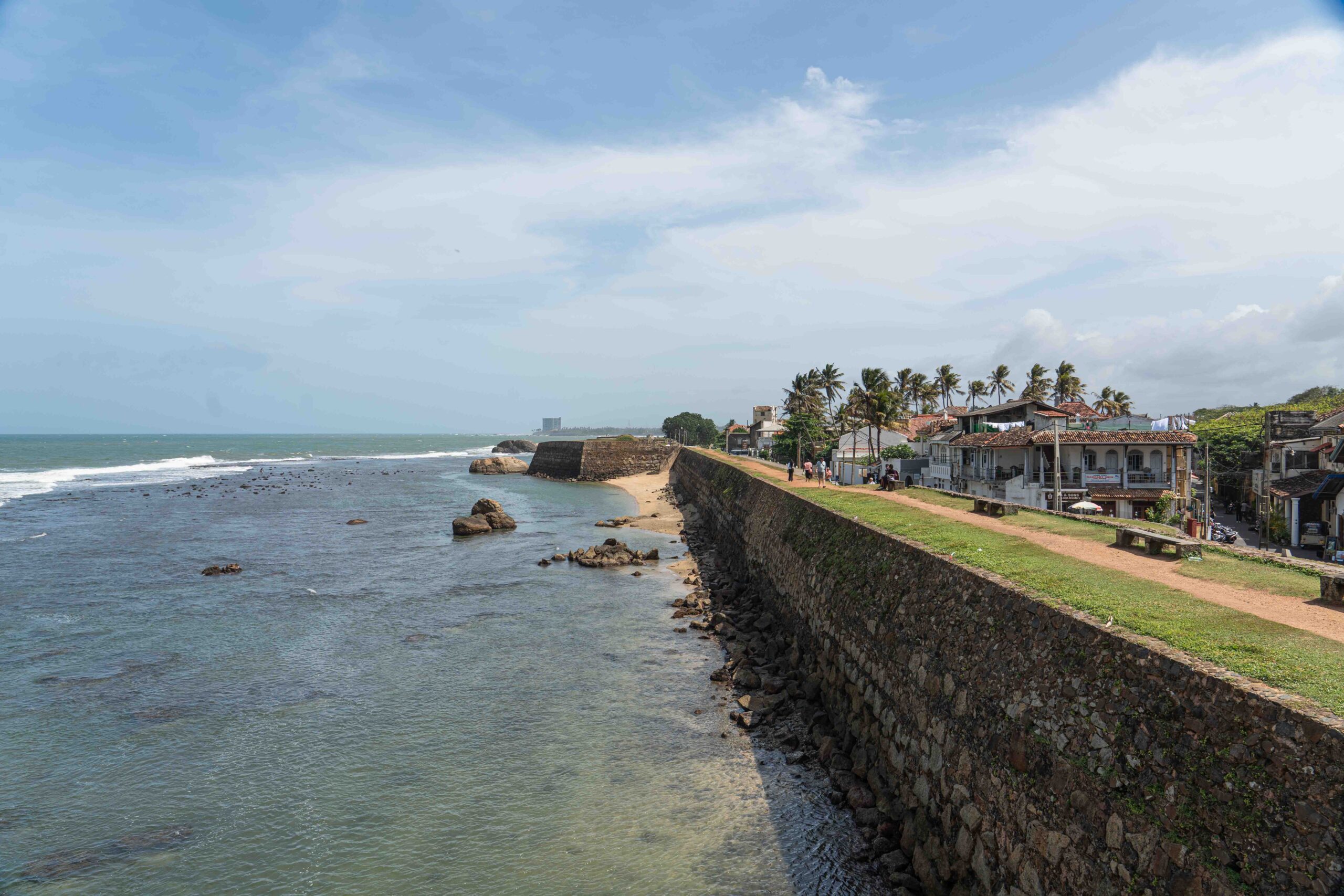 Galle - the fortress walls against the sea